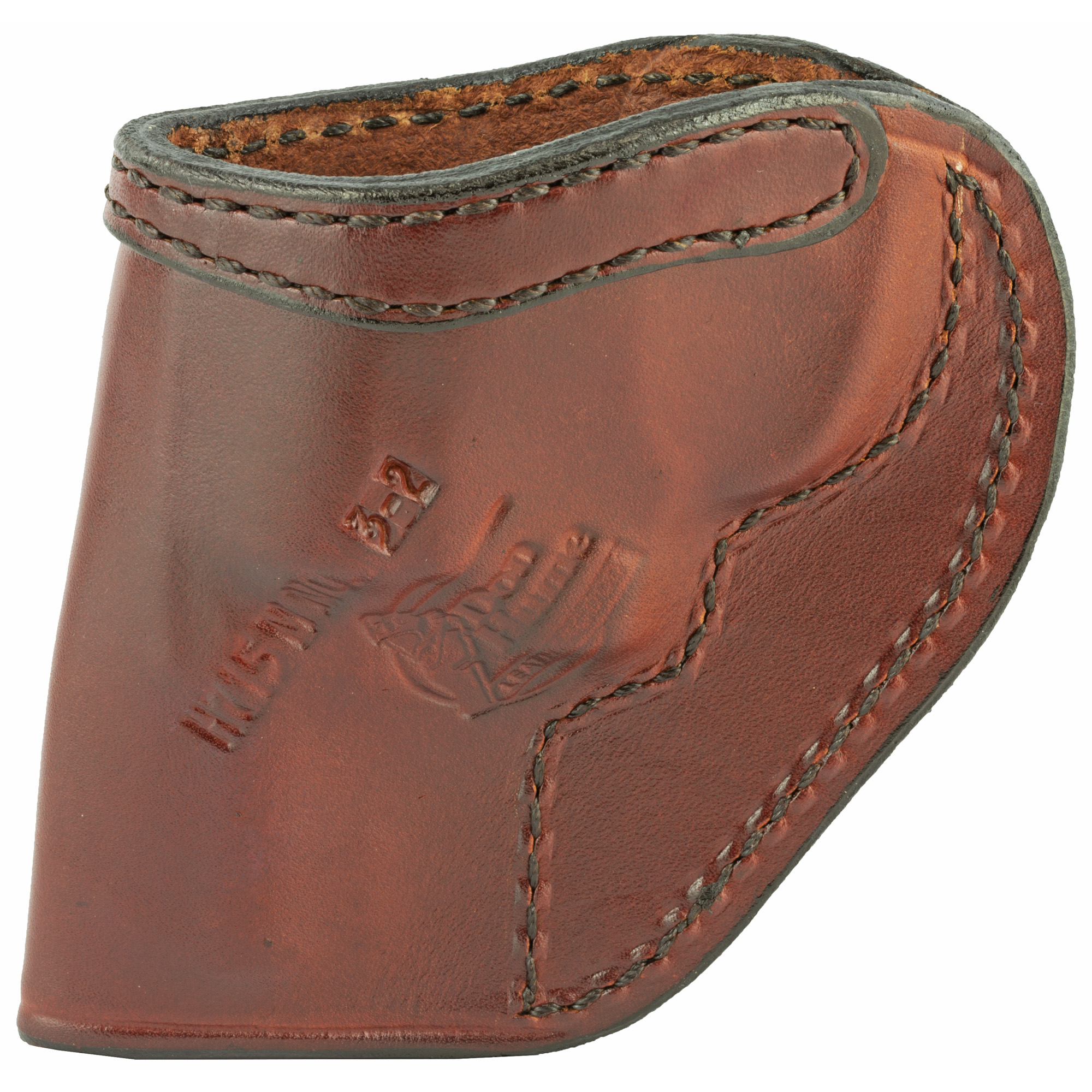 Don Hume Taurus 85/S&W J Frame Clip On H715M 2″ Right Hand Leather Holster – Brown