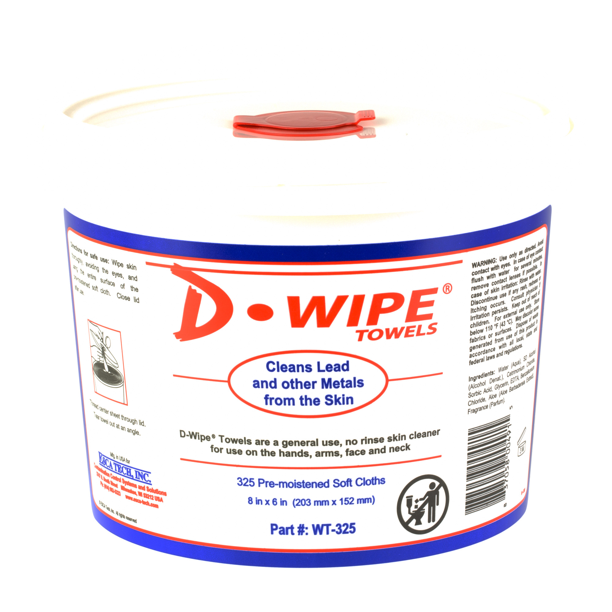 D-Lead Wipes 325 Count – 2/Pack