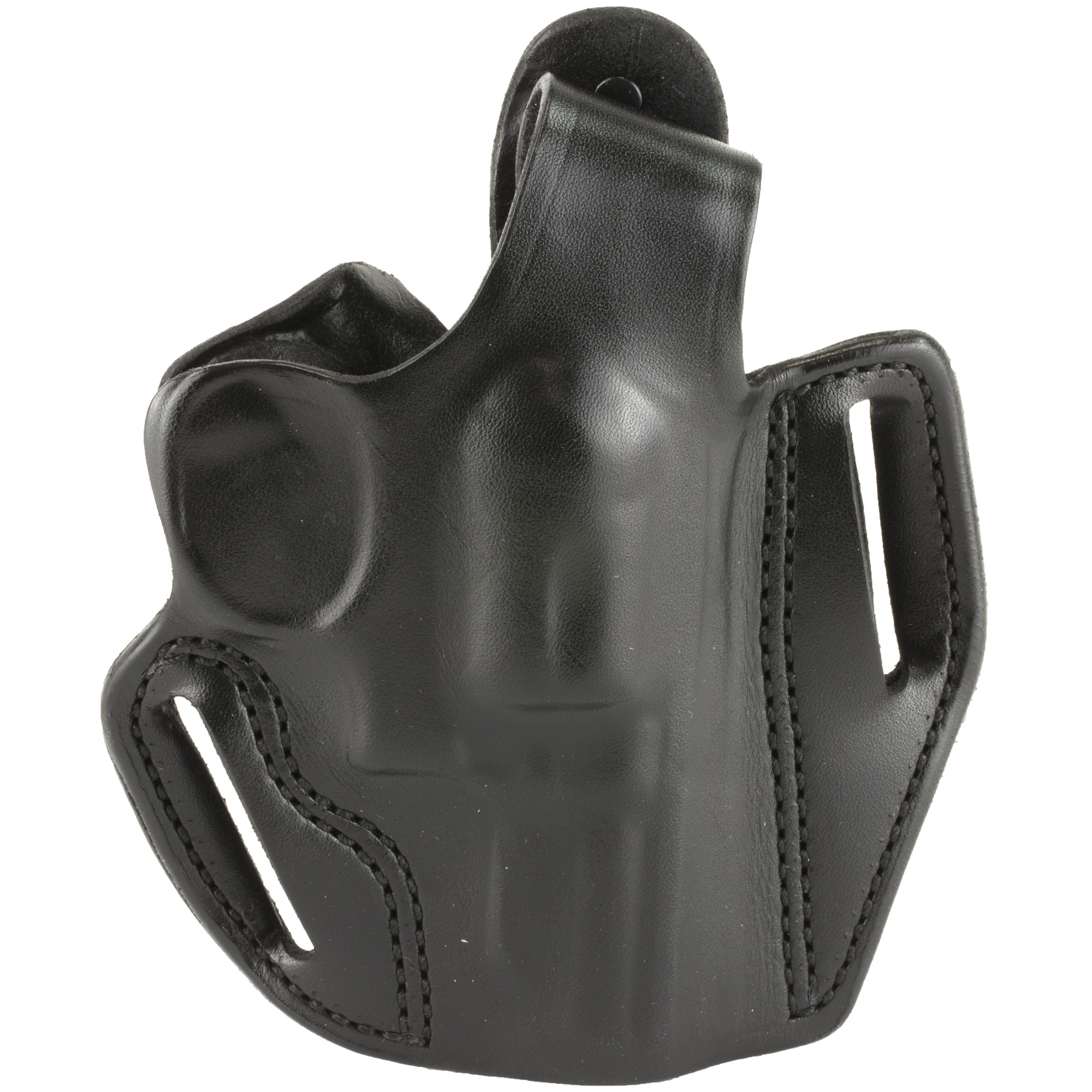 DeSantis S&W K Frame 2″ 1 Thumb Break Scabbard Right Hand Leather Belt Holster – Black