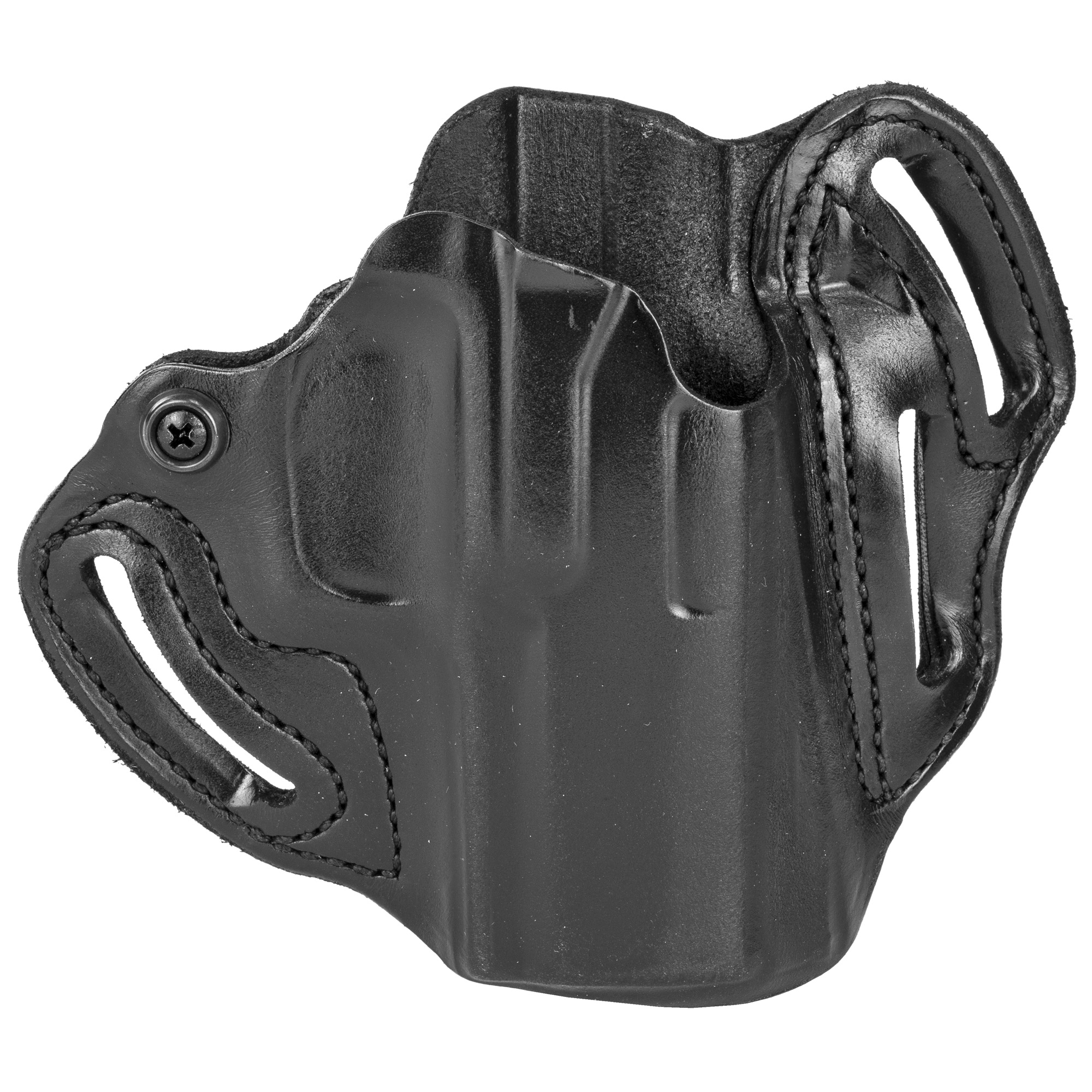 DeSantis Sig P250C/P320C Speed Scabbard Right Hand Leather Belt Holster – Black