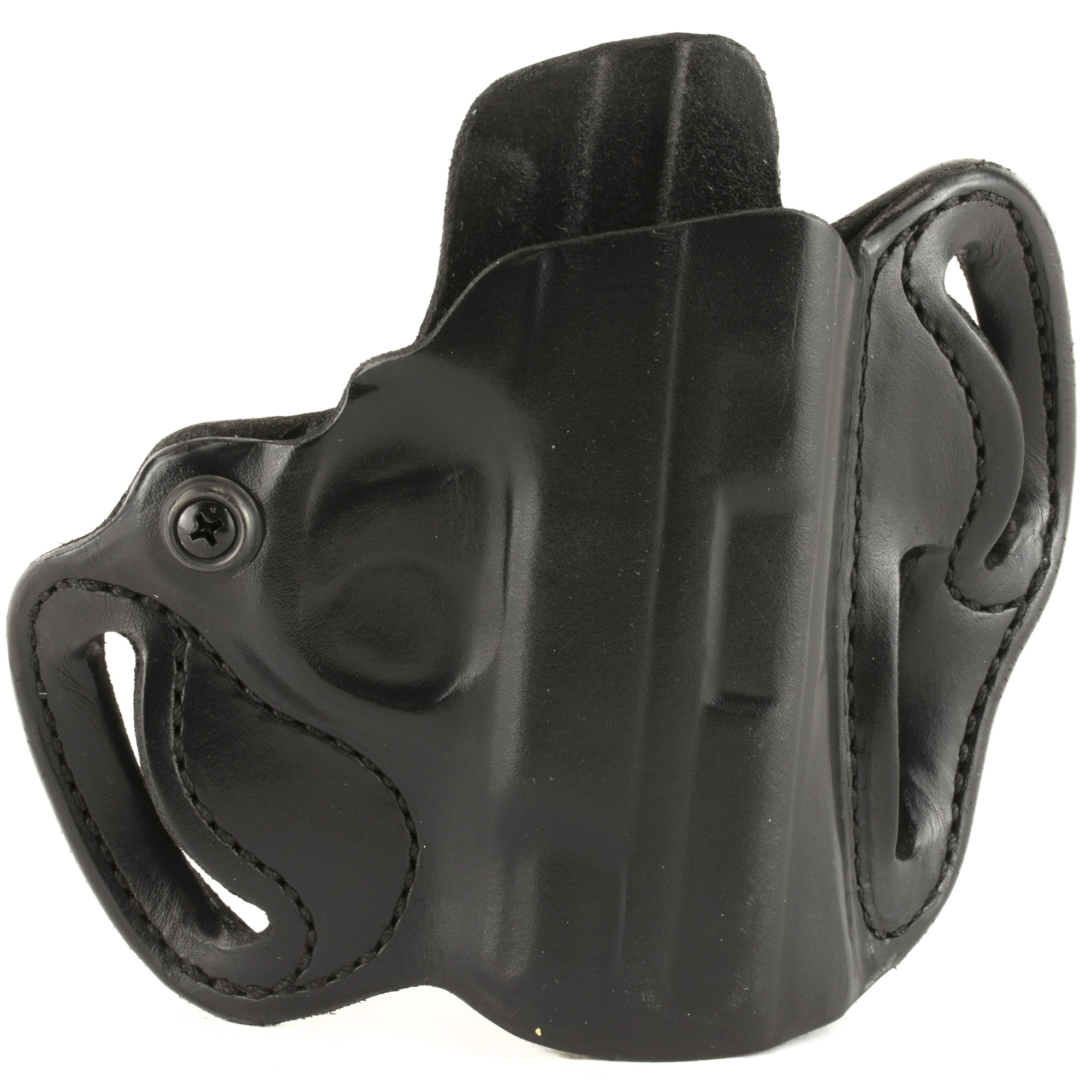 DeSantis S&W M&P Shield 2 Speed Scabbard Right Hand Leather Belt Holster – Black