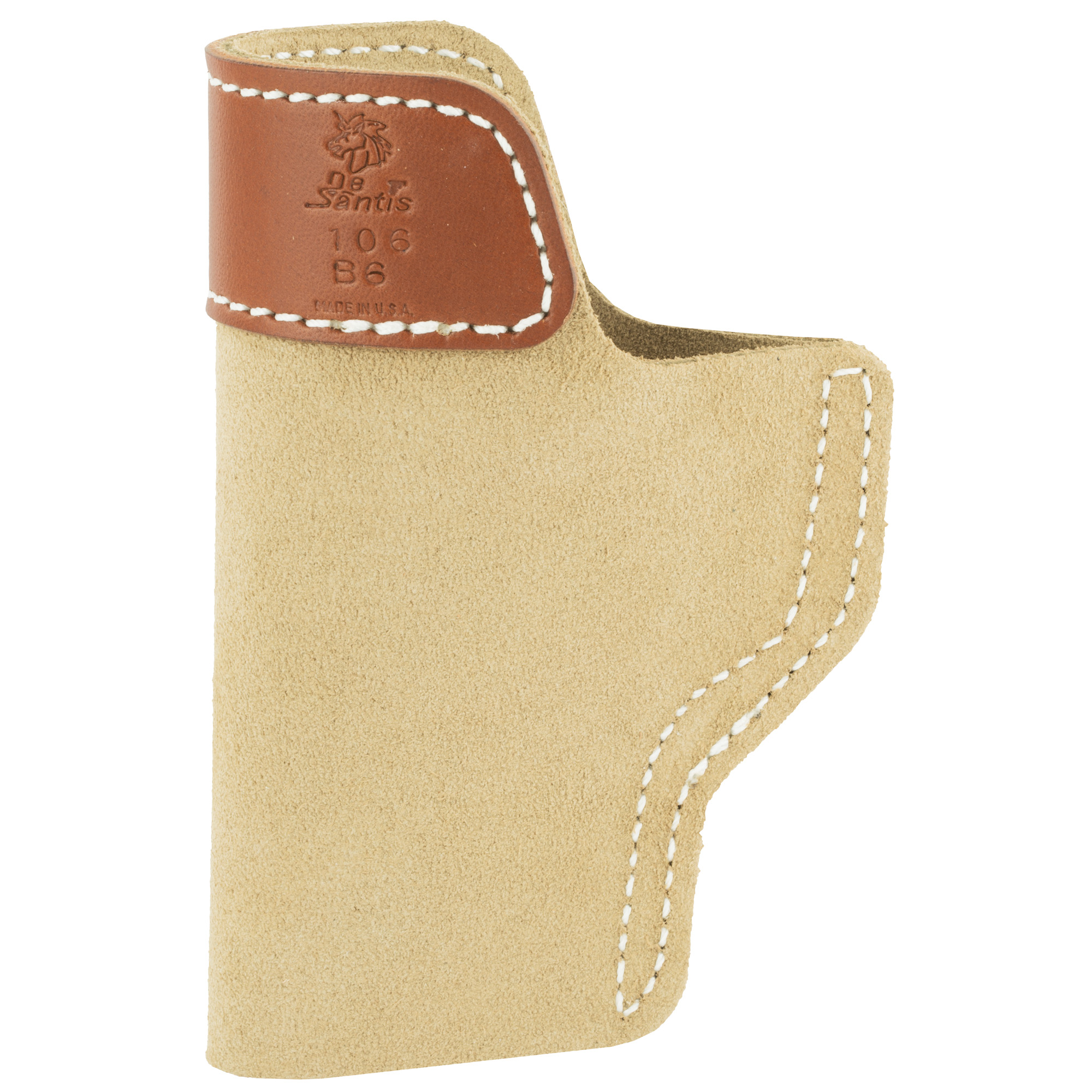 DeSantis Glock 19/23/36 106 Sof-Tuck Right Hand Leather Inside Waistband Holster – Tan