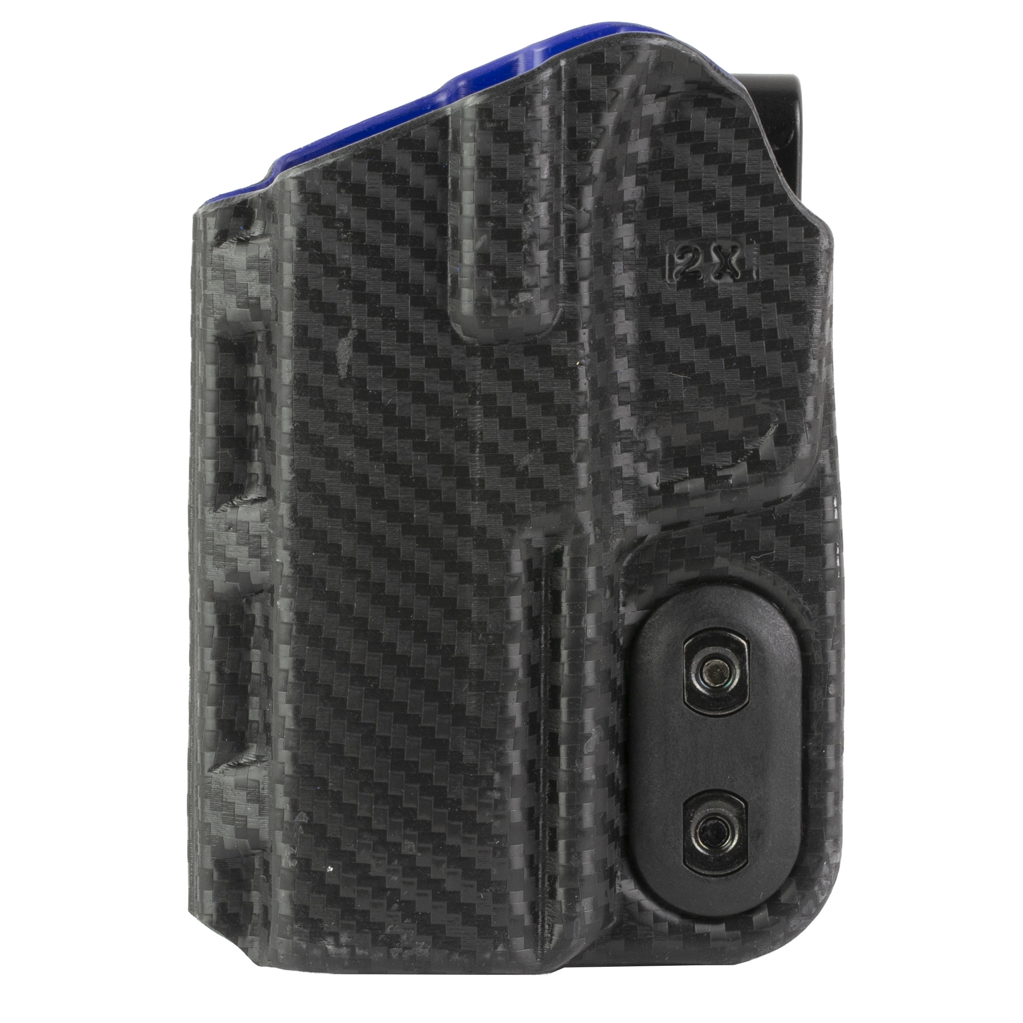 DeSantis Sig P365 X-Macro 137 Carbon Fiber Exterior/Blue Kydex Interior Inside Waistband Holster – Black, Blue