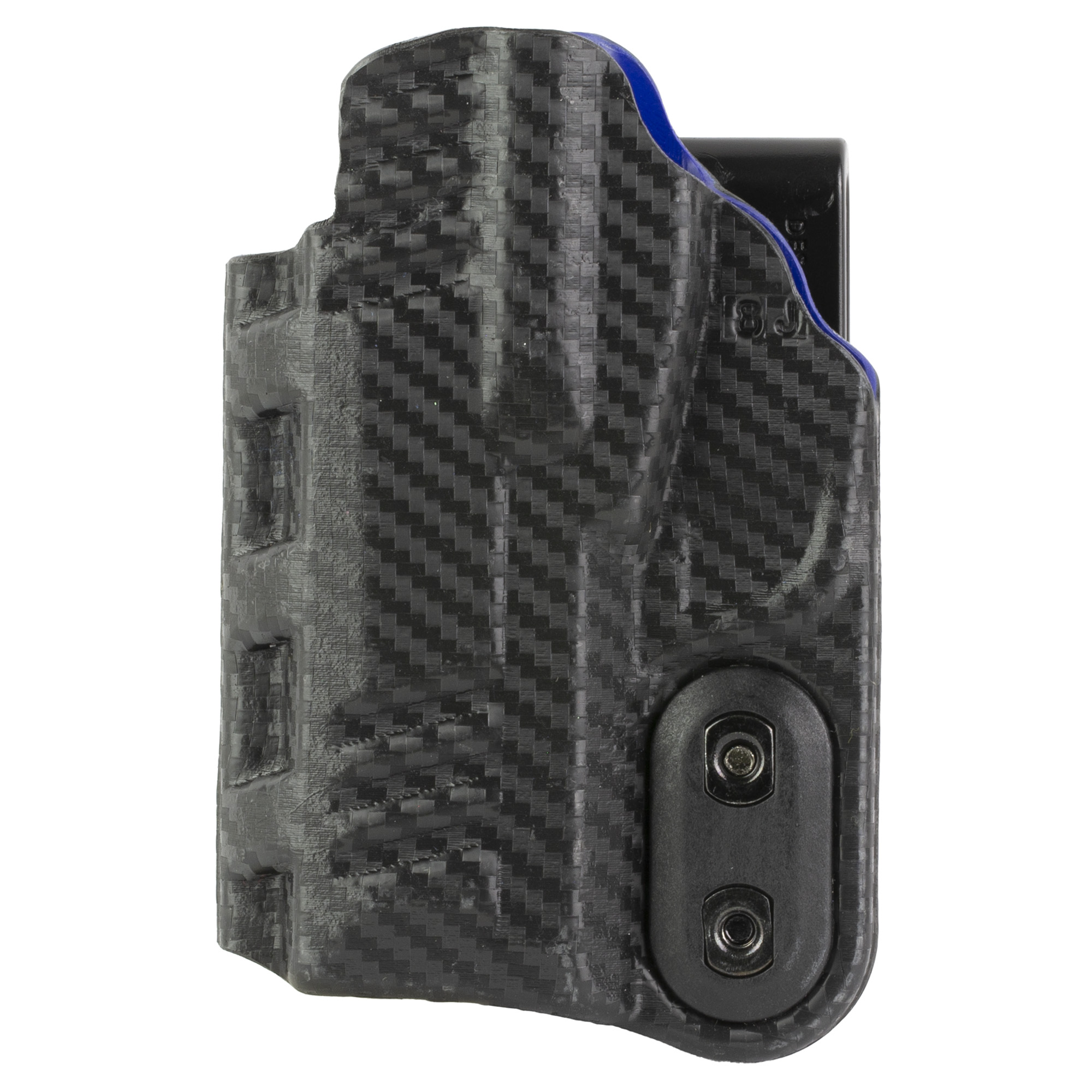 DeSantis Sig P365 137 Ambidextrous Carbon Fiber Exterior/Blue Kydex Interior Inside Waistband Holster – Black, Blue