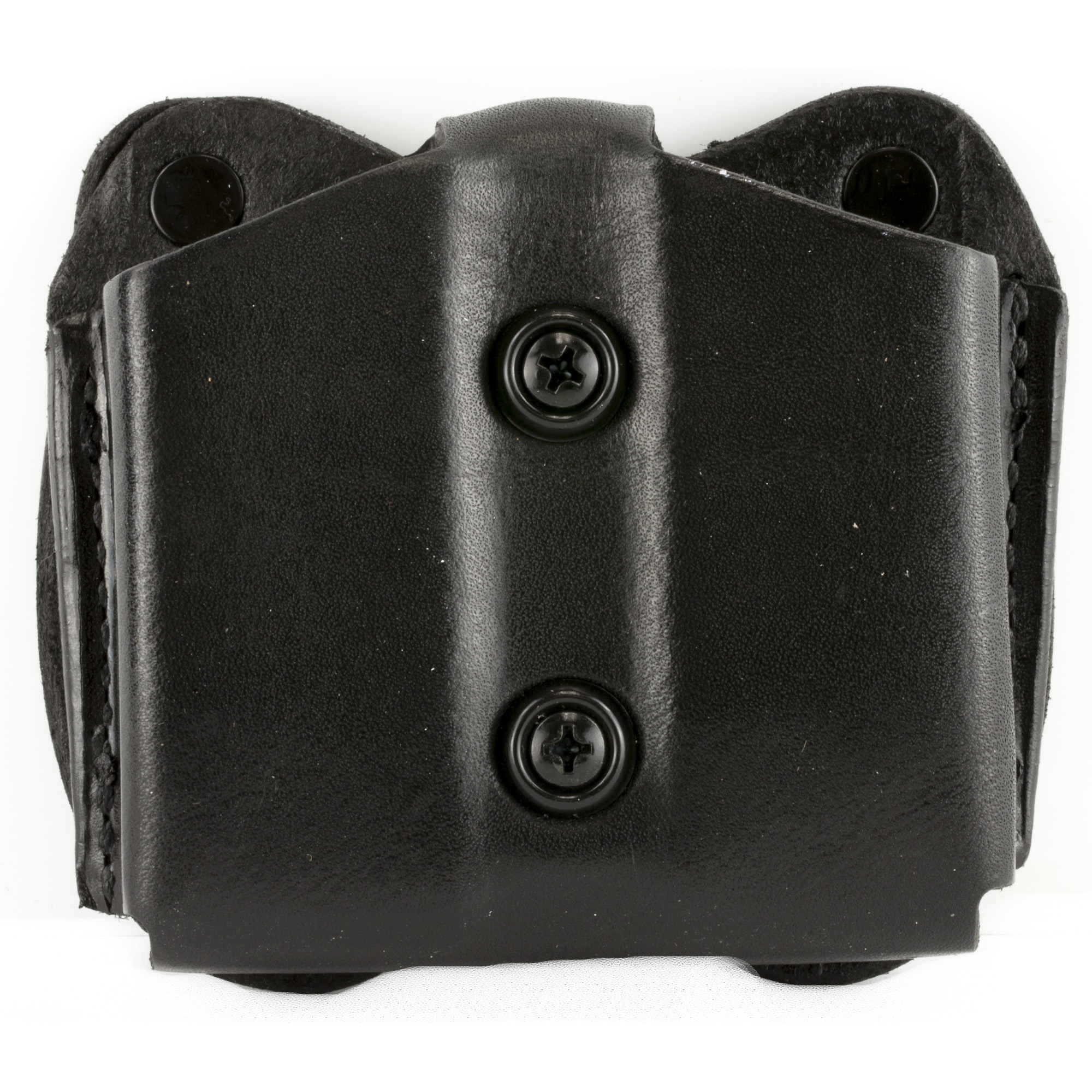 DeSantis Double Magazine Pouch Ambidextrous Leather – Black