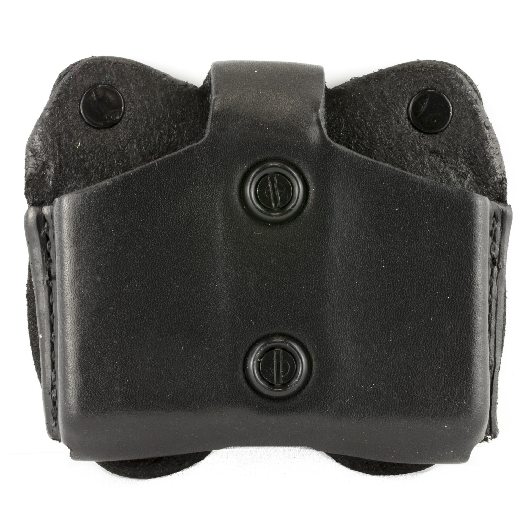 DeSantis Double Magazine 45 ACP A01 Double Magazine Pouch Ambidextrous Leather – Black