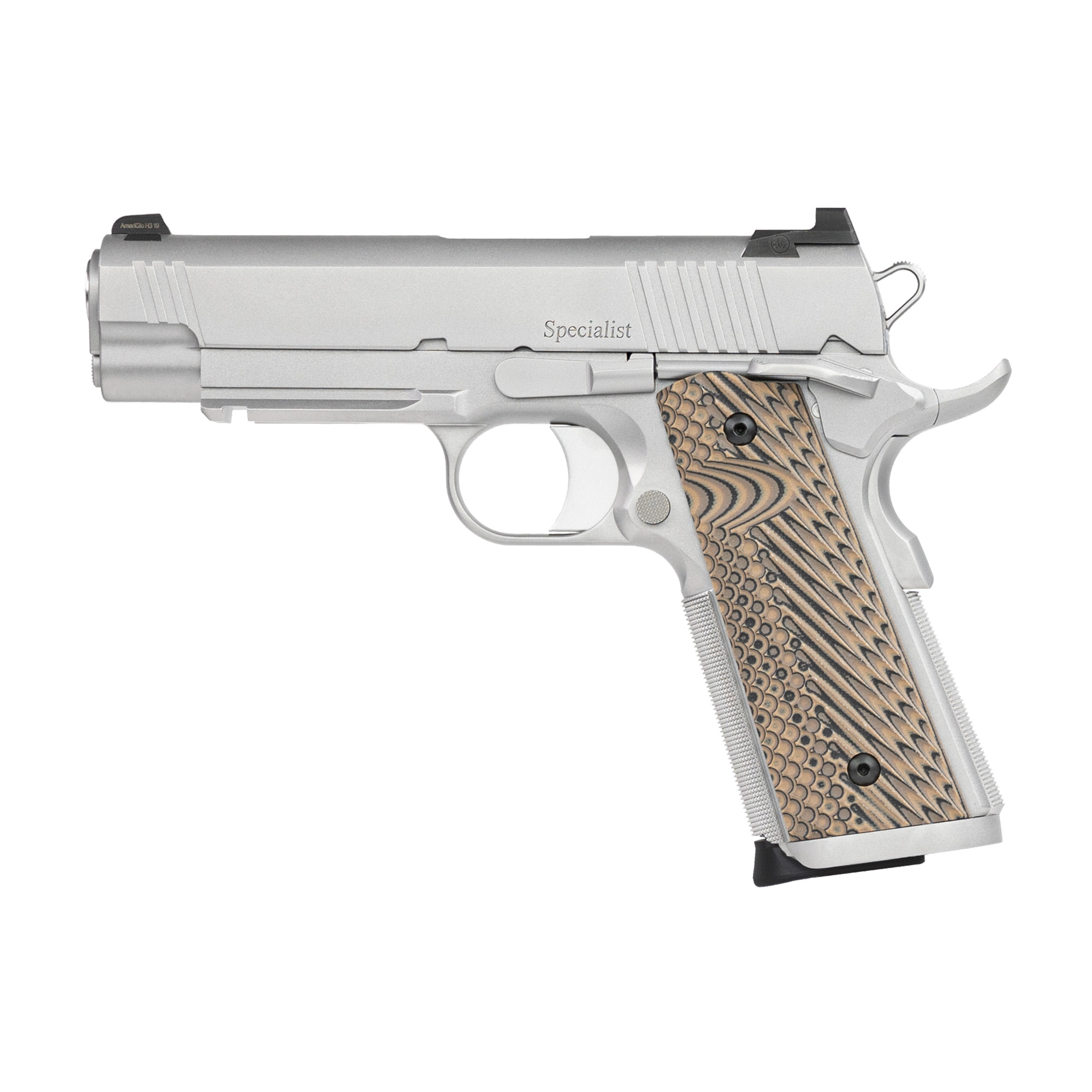 Dan Wesson SPECIALIST COMMANDER 1911 4.25″ 45 ACP 8rd Night Sights – Silver