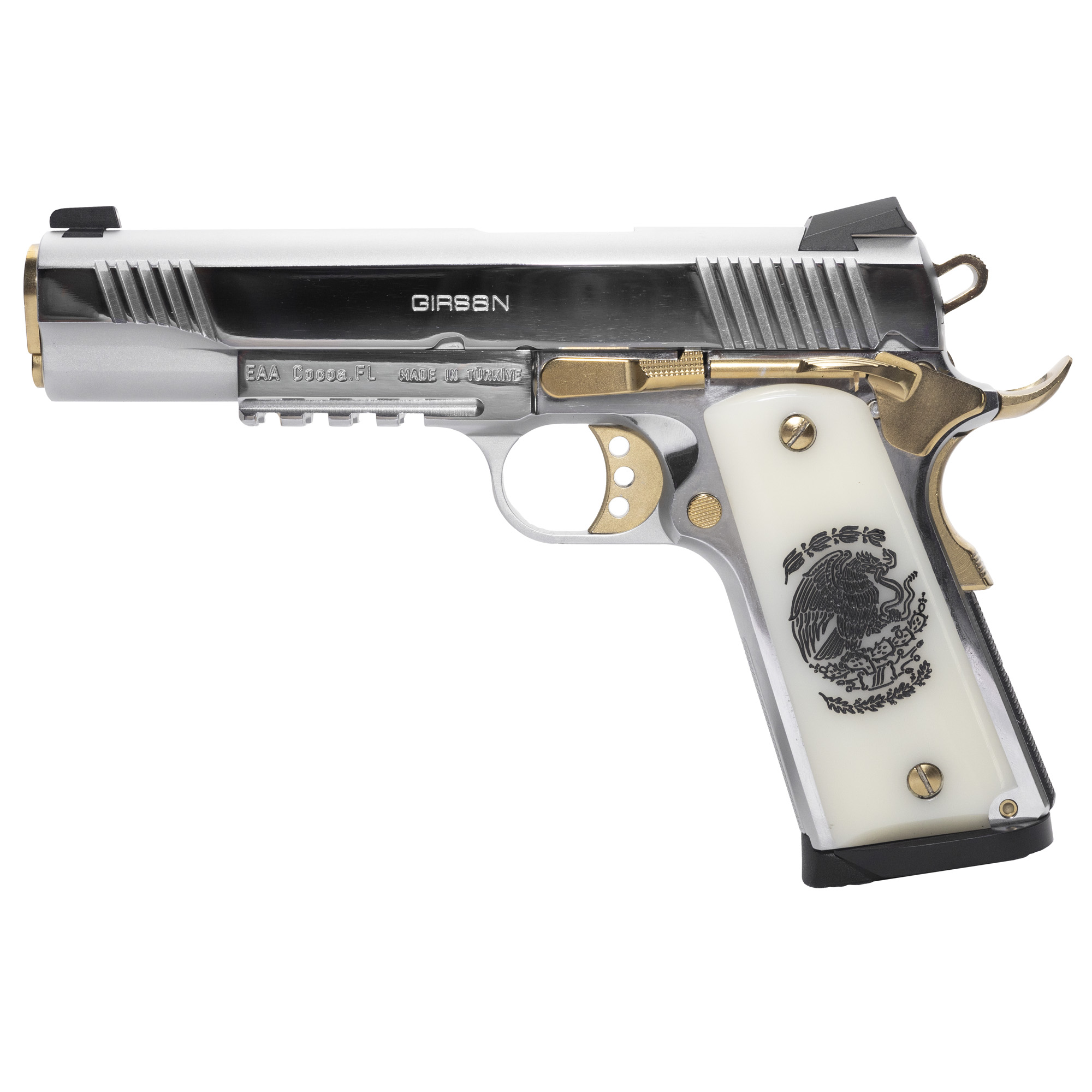 Girsan MC1911S LIBERADOR II 5″ 9mm 10rd Fixed Sights – Silver