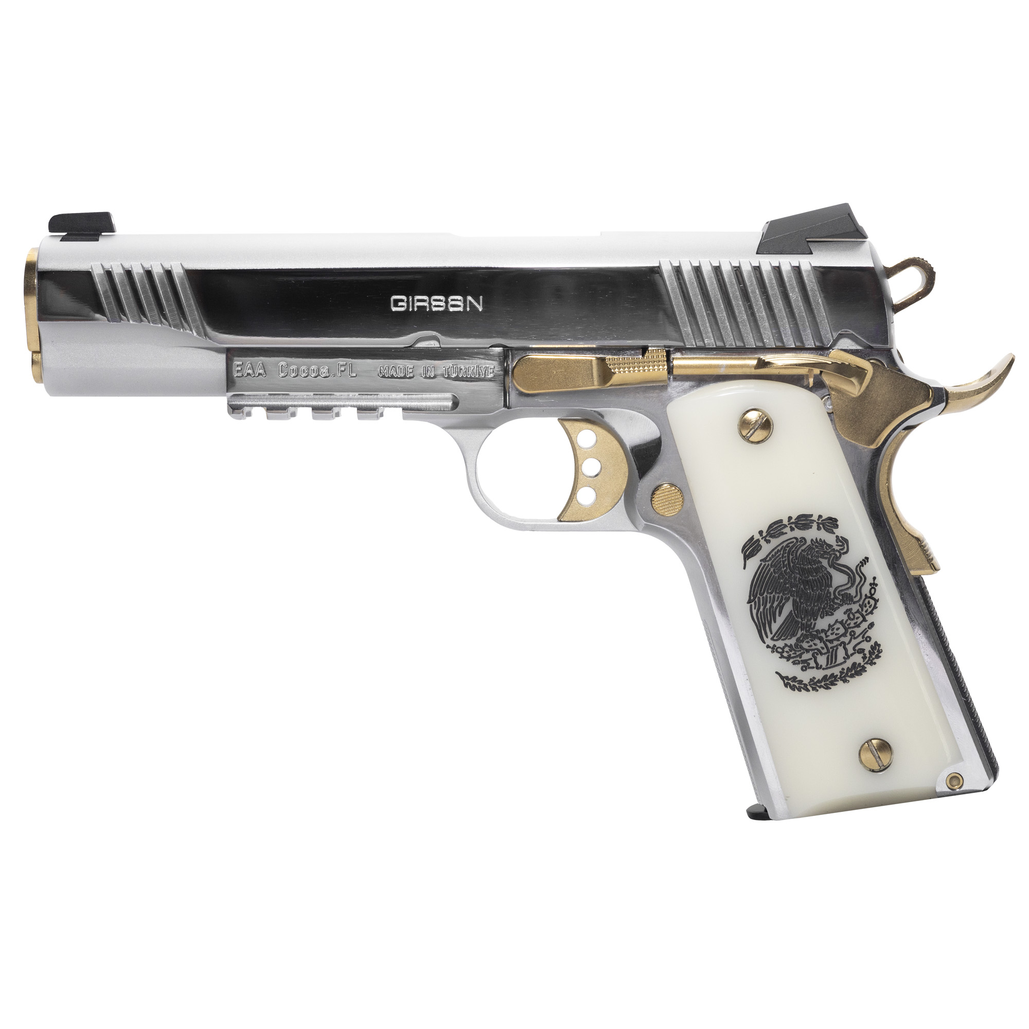 Girsan MC1911S Liberador 5″ 38 Super 10rd Fixed Sights – Silver