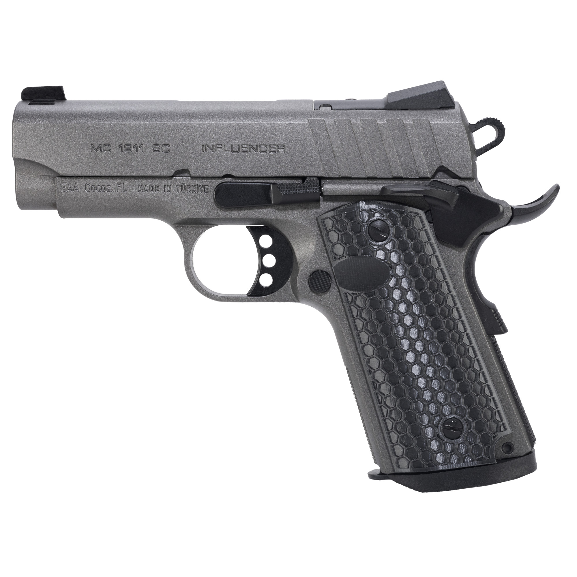 Girsan MC1911SC Influencer 3.4″ 45 ACP 6rd 3 Dot – Tungsten