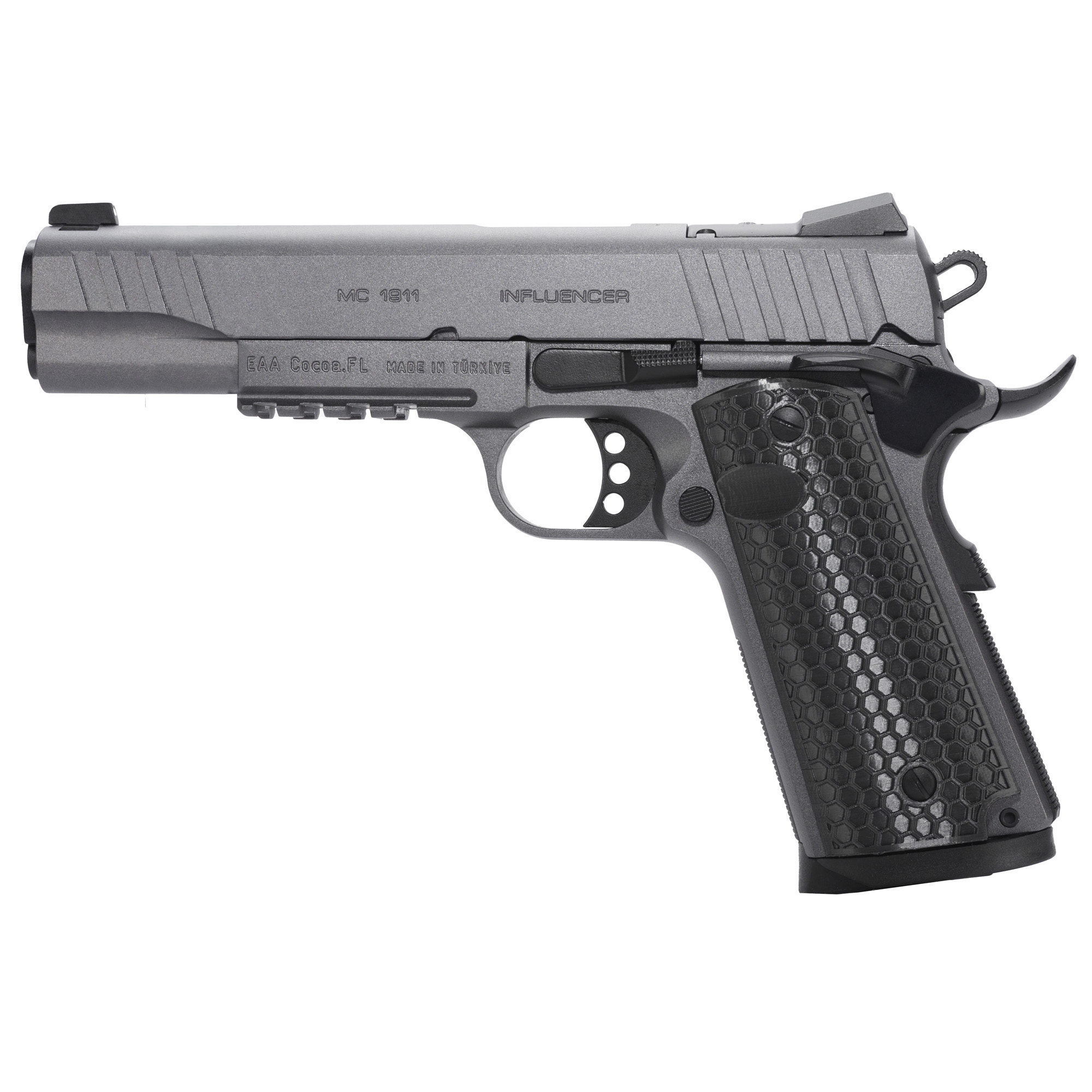 Girsan MC1911S Influencer 5″ 10mm 9rd 3 Dot – Tungsten