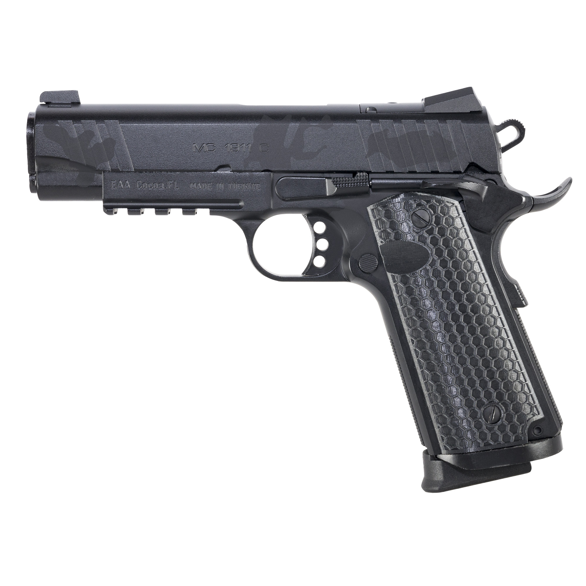 Girsan MC1911 C Influencer 4.4″ 45 ACP 8rd 3 Dot – Black