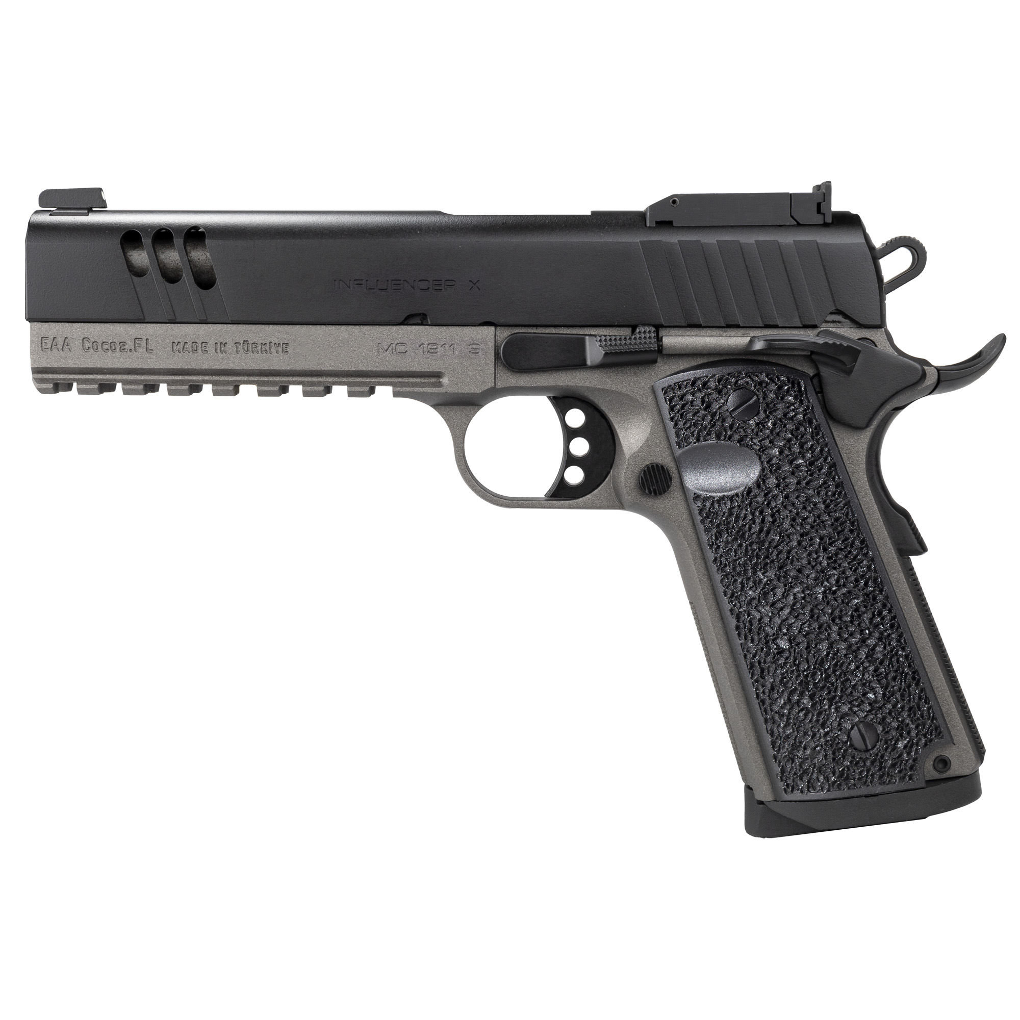 Girsan MC1911S Infuencer X 5″ 9mm 9rd Adjustable Sights – Tungsten