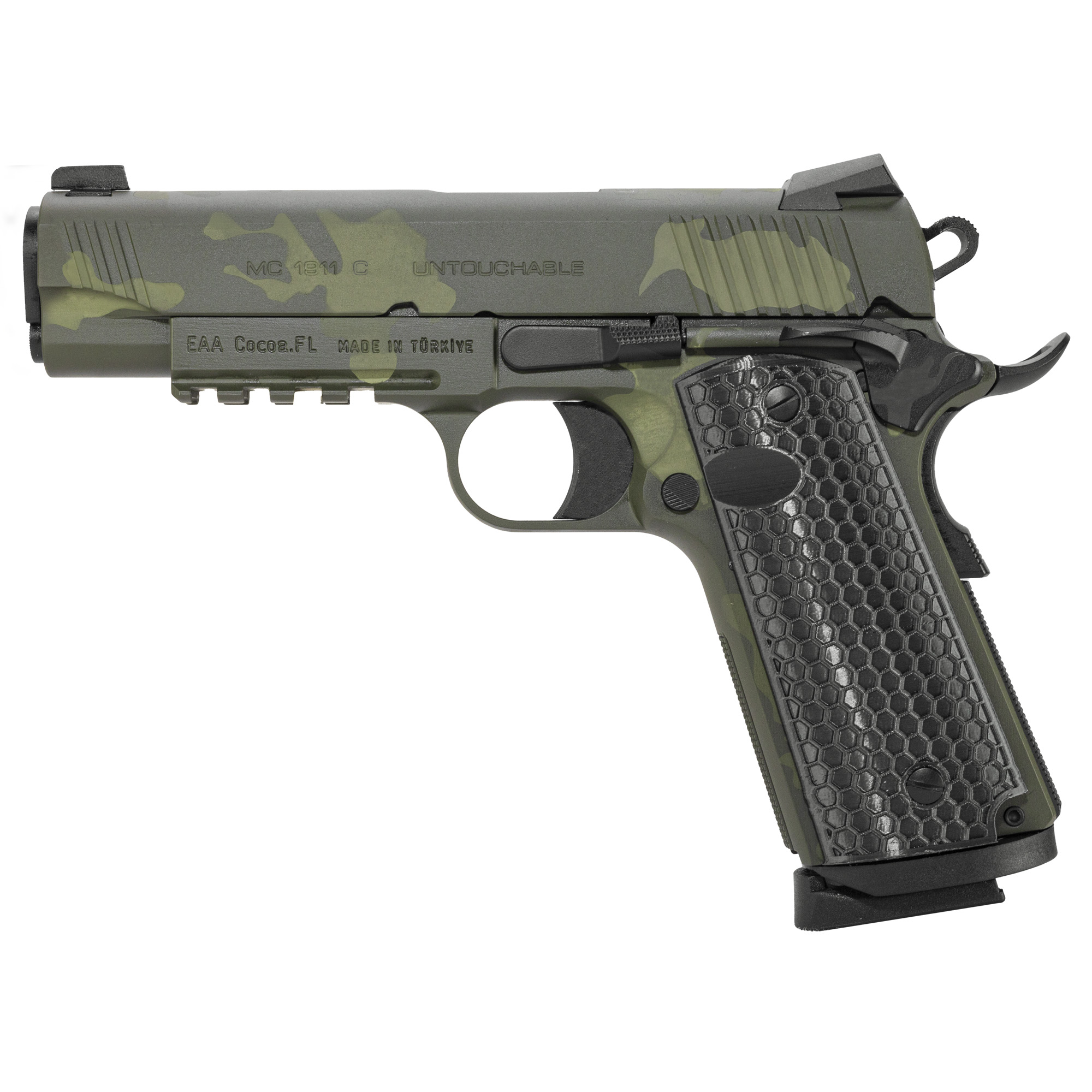 Girsan MC1911 C Untouchable 4.4″ 9mm 9rd 3 Dot – Olive Drab Green