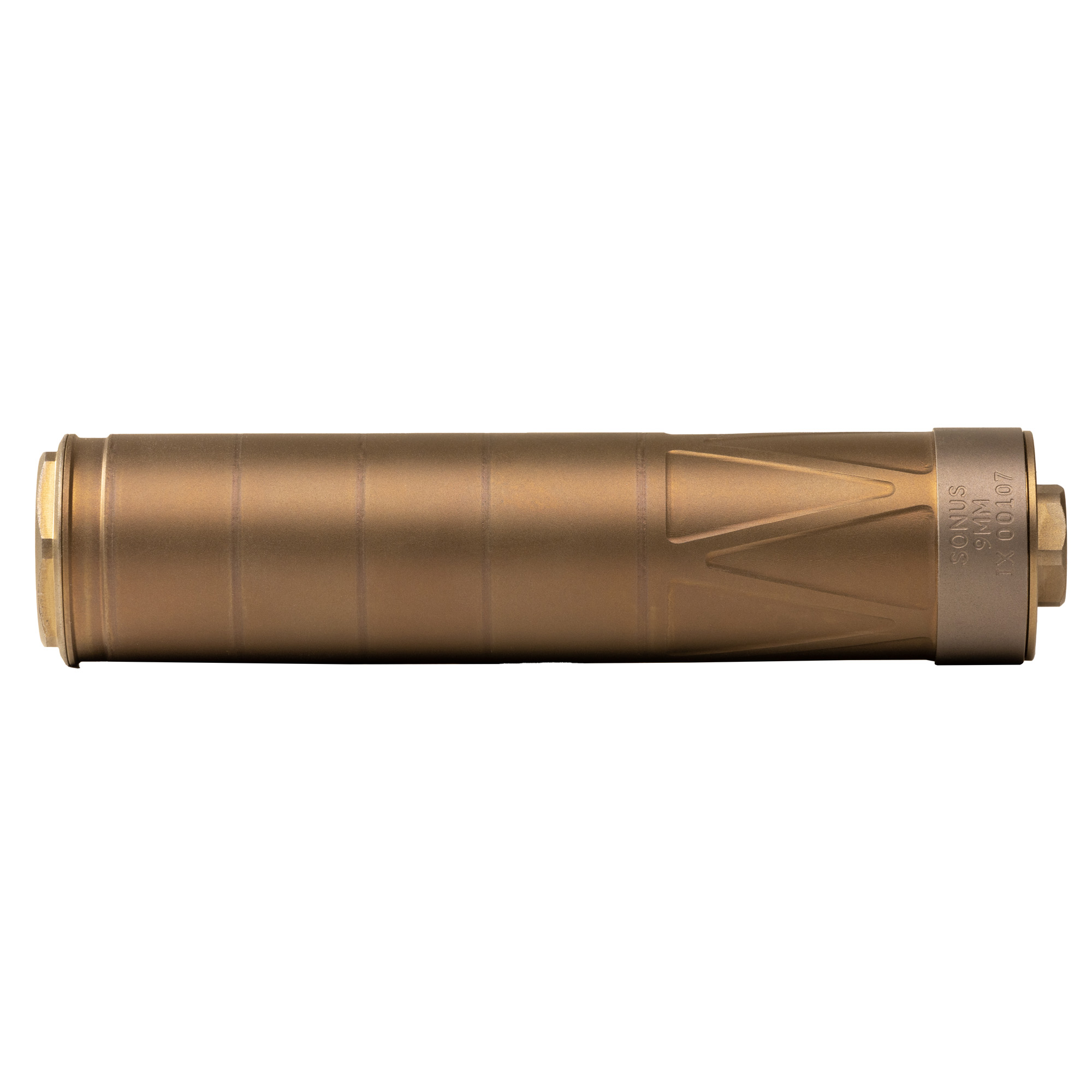 Energetic Armament SONUS 9mm Suppressor Stainless Steel – Burnt Bronze