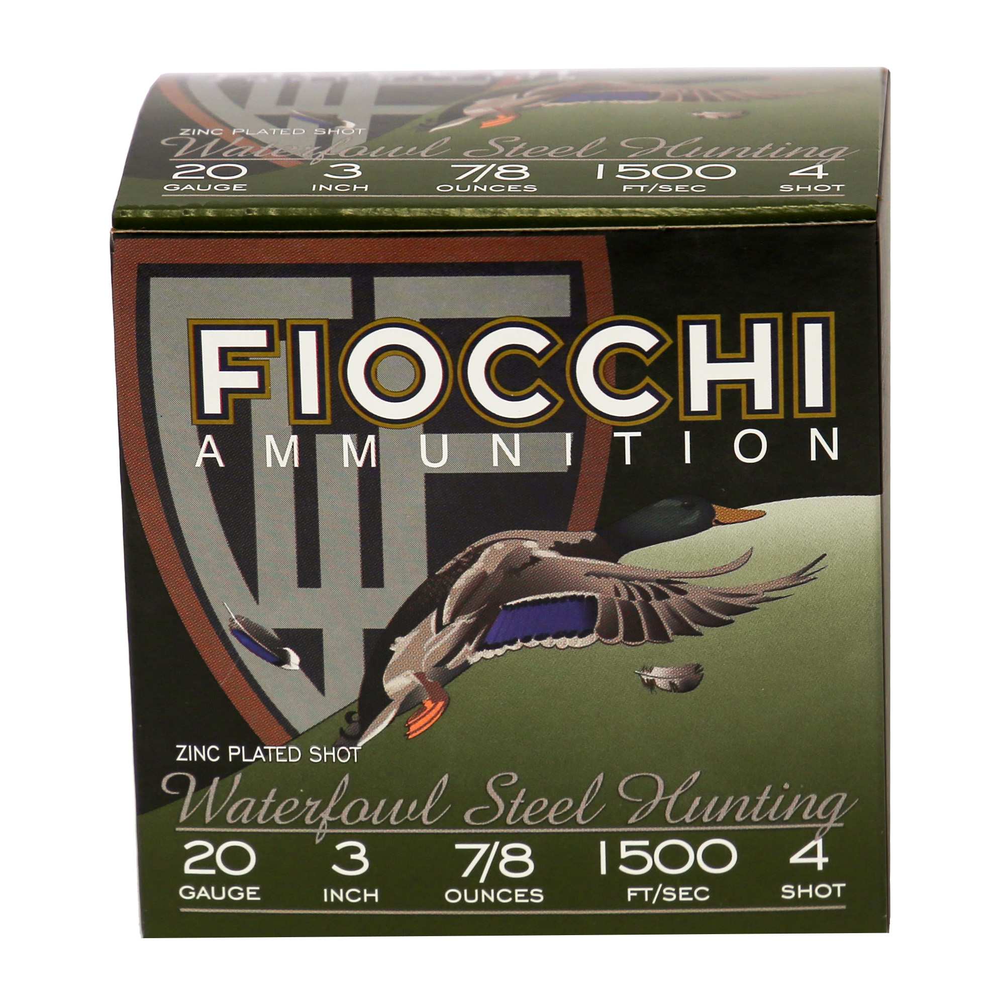 Fiocchi Flyway Steel 20 Gauge 3″ Waterfowl #4 Steel Shot – 25rd