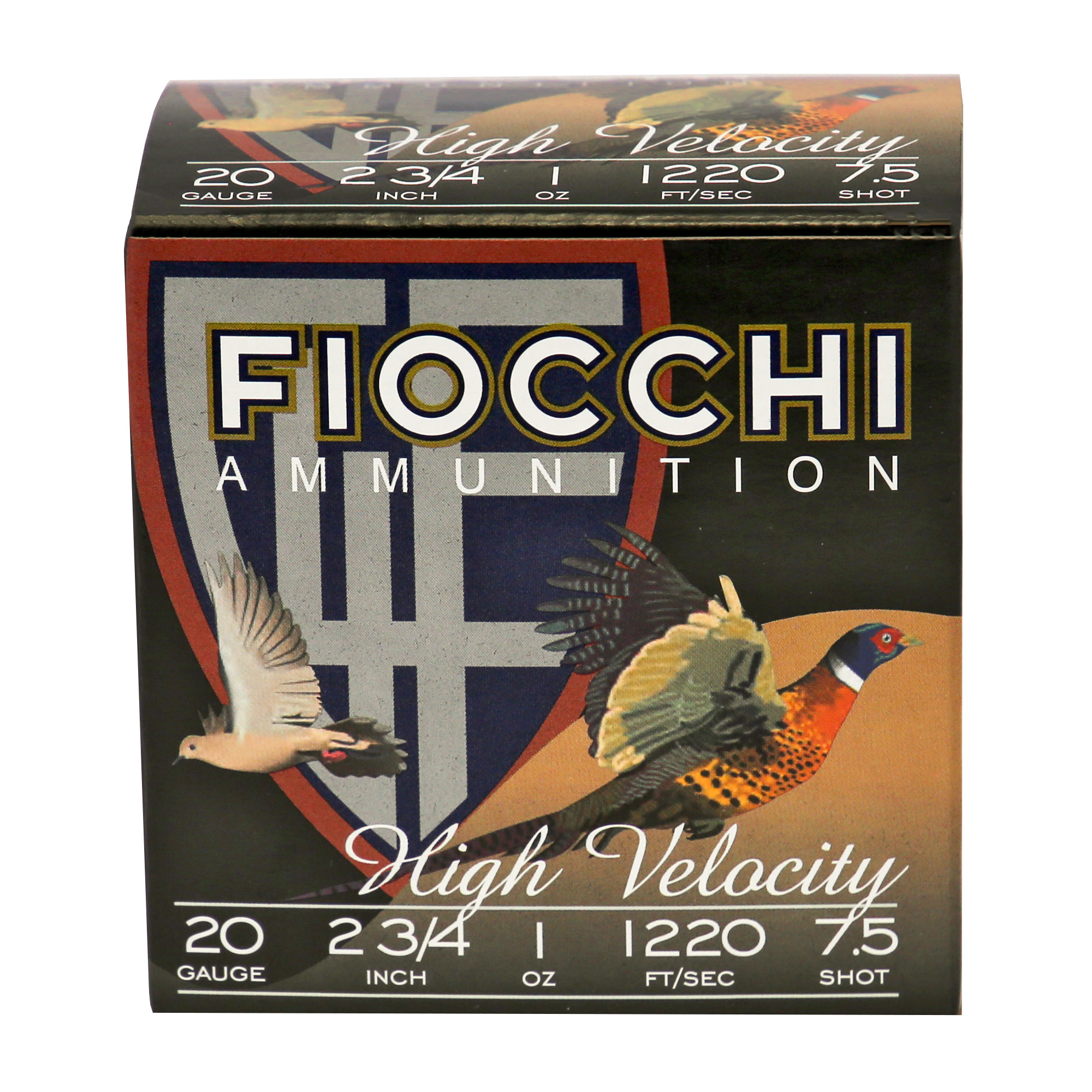 Fiocchi Lead Hunting 20 Gauge 2.75″ Hi-Velocity #7.5 – 25rd