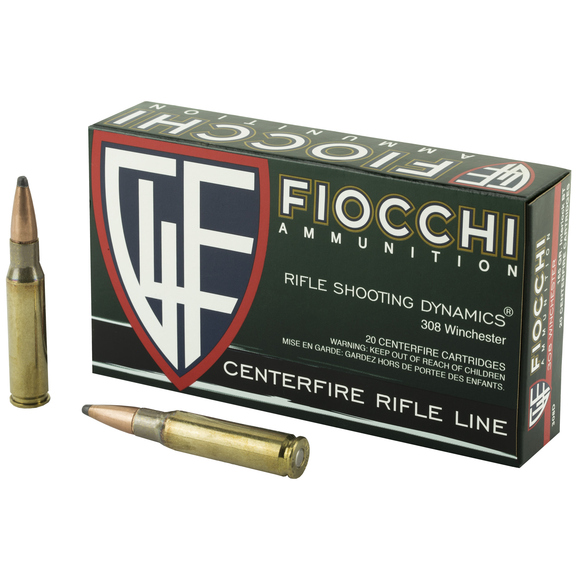 Fiocchi Rifle 308 Winchester 165gr InterLock – 20rd