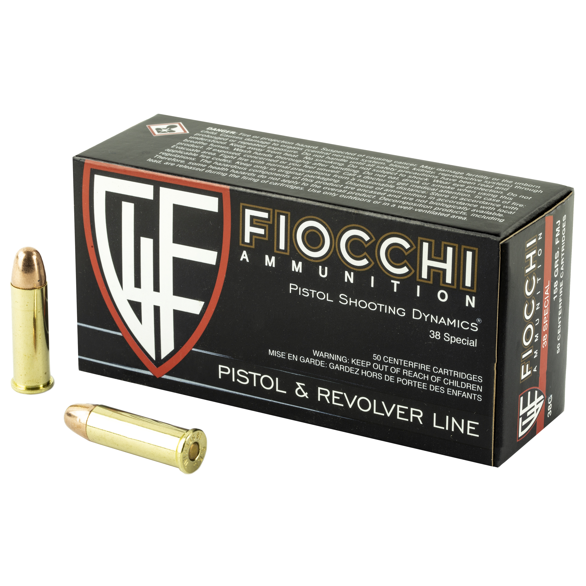 Fiocchi Centerfire Pistol 38 Special 158gr Full Metal Jacket – 50rd