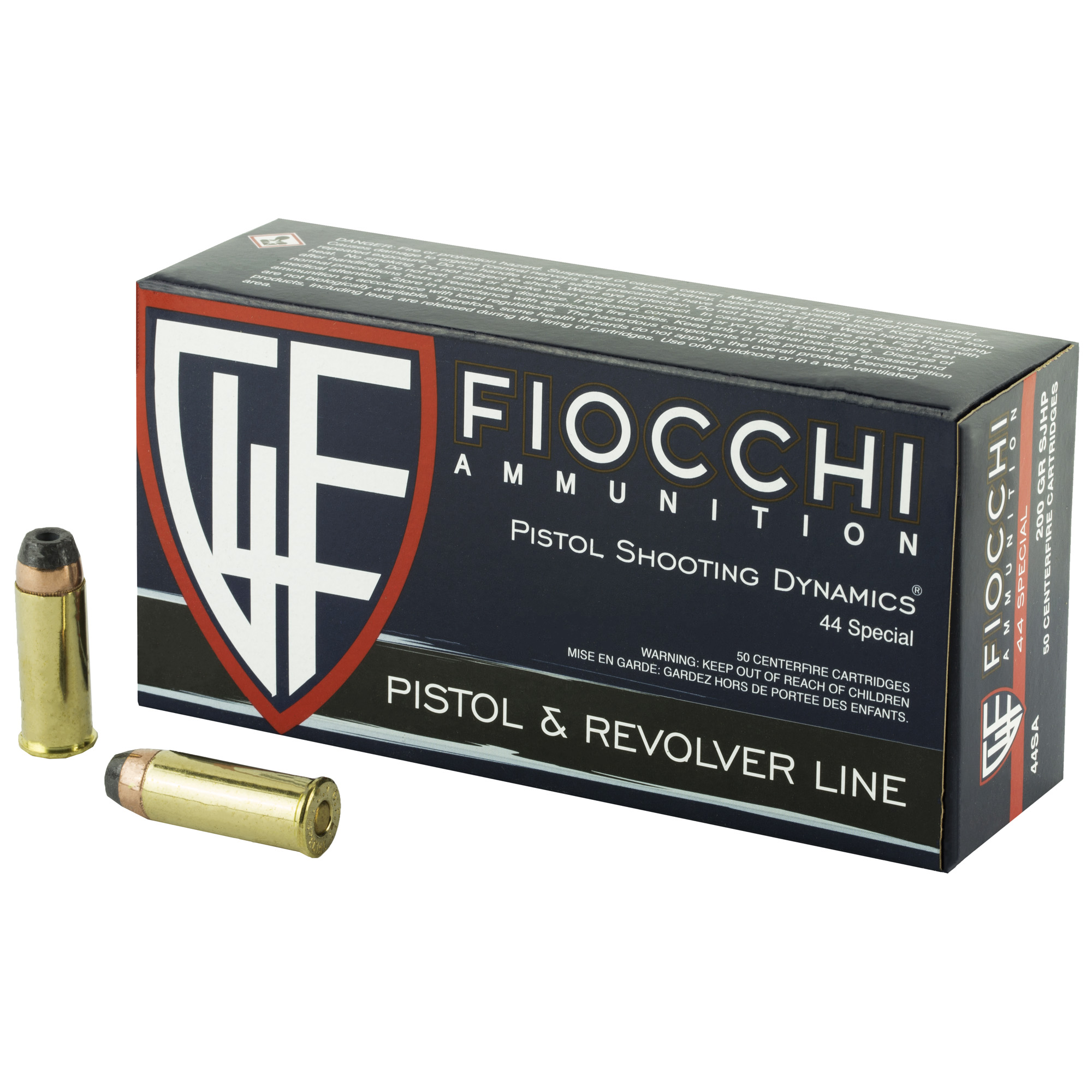 Fiocchi Centerfire Pistol 44 Special 200gr Semi Jacketed Hollow Point – 50rd