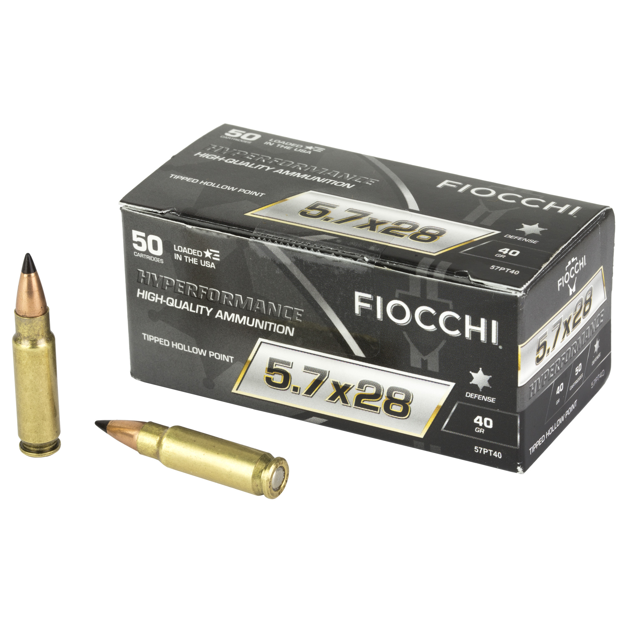 Fiocchi Hyperformance 5.7X28mm 40gr Hollow Point – 50rd