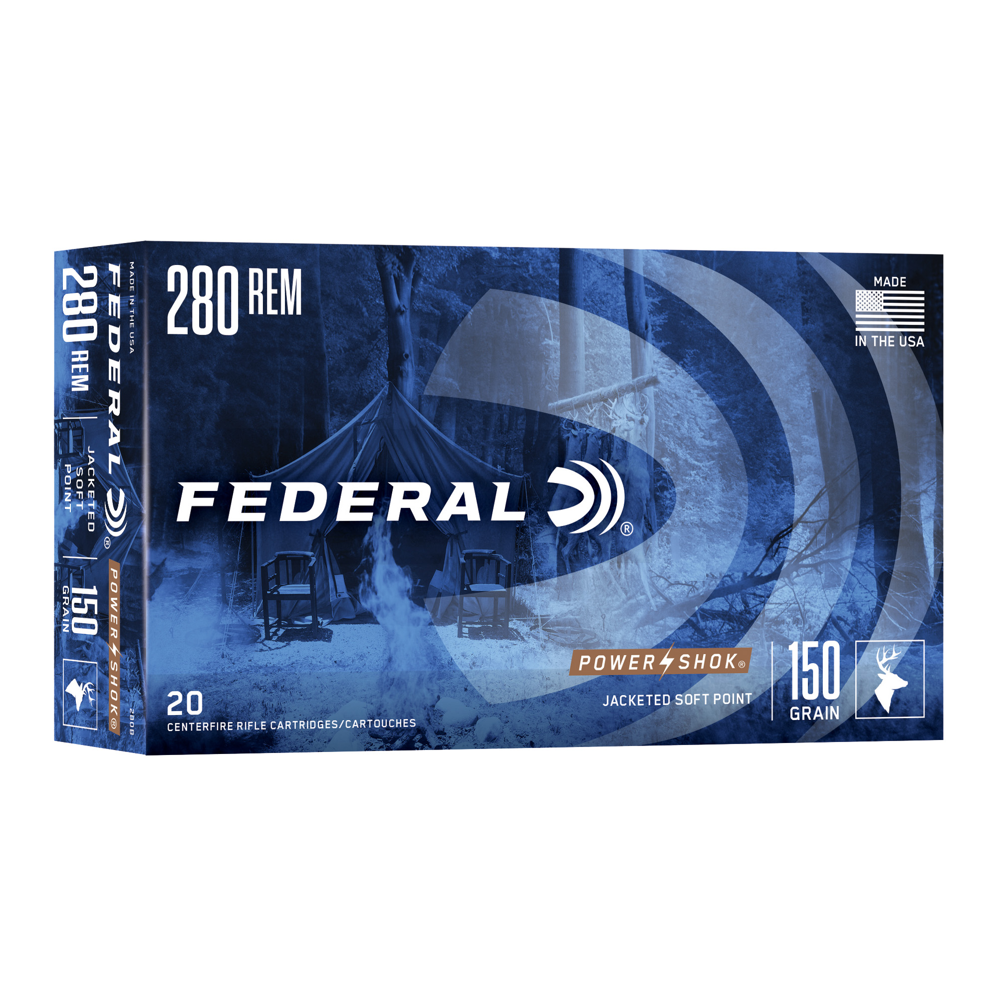 Federal PowerShok 280 Remington 150gr Soft Point – 20rd