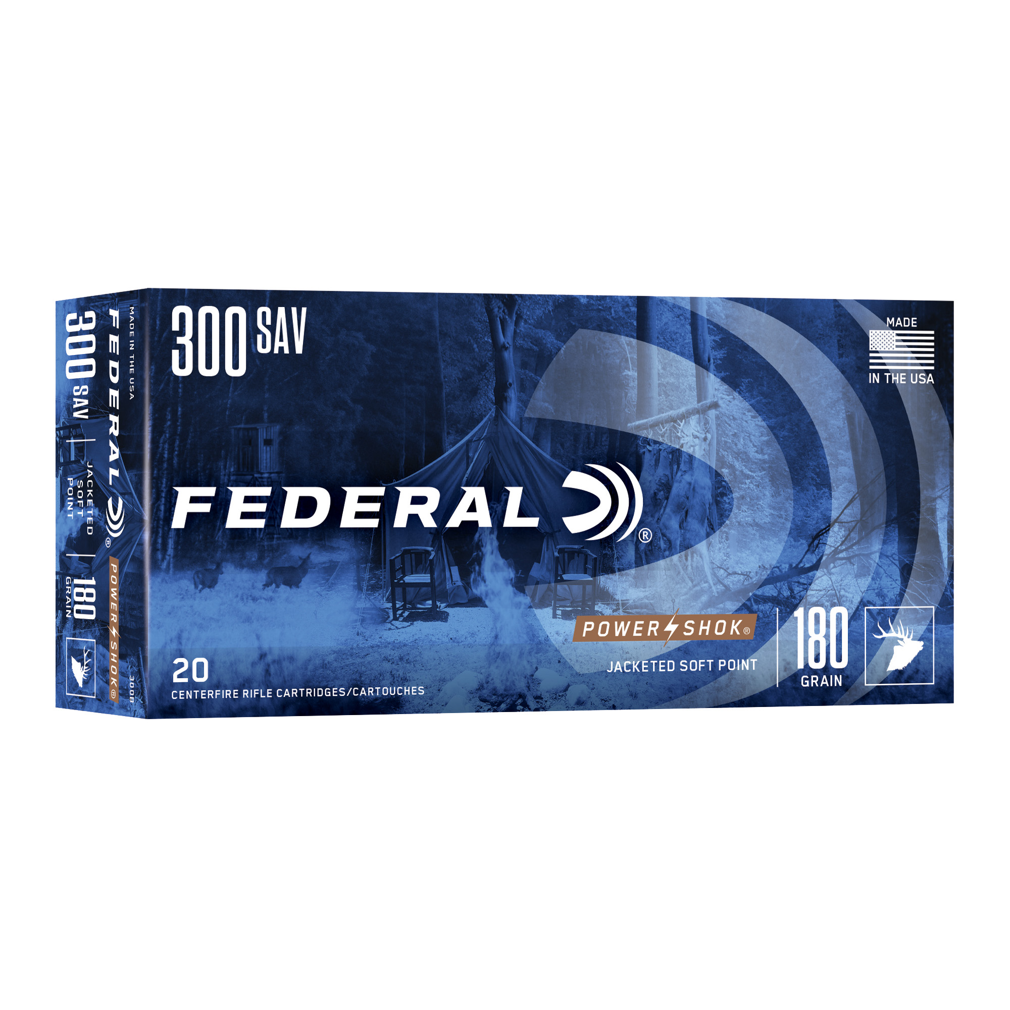 Federal PowerShok 300 Savage 180gr Soft Point – 20rd