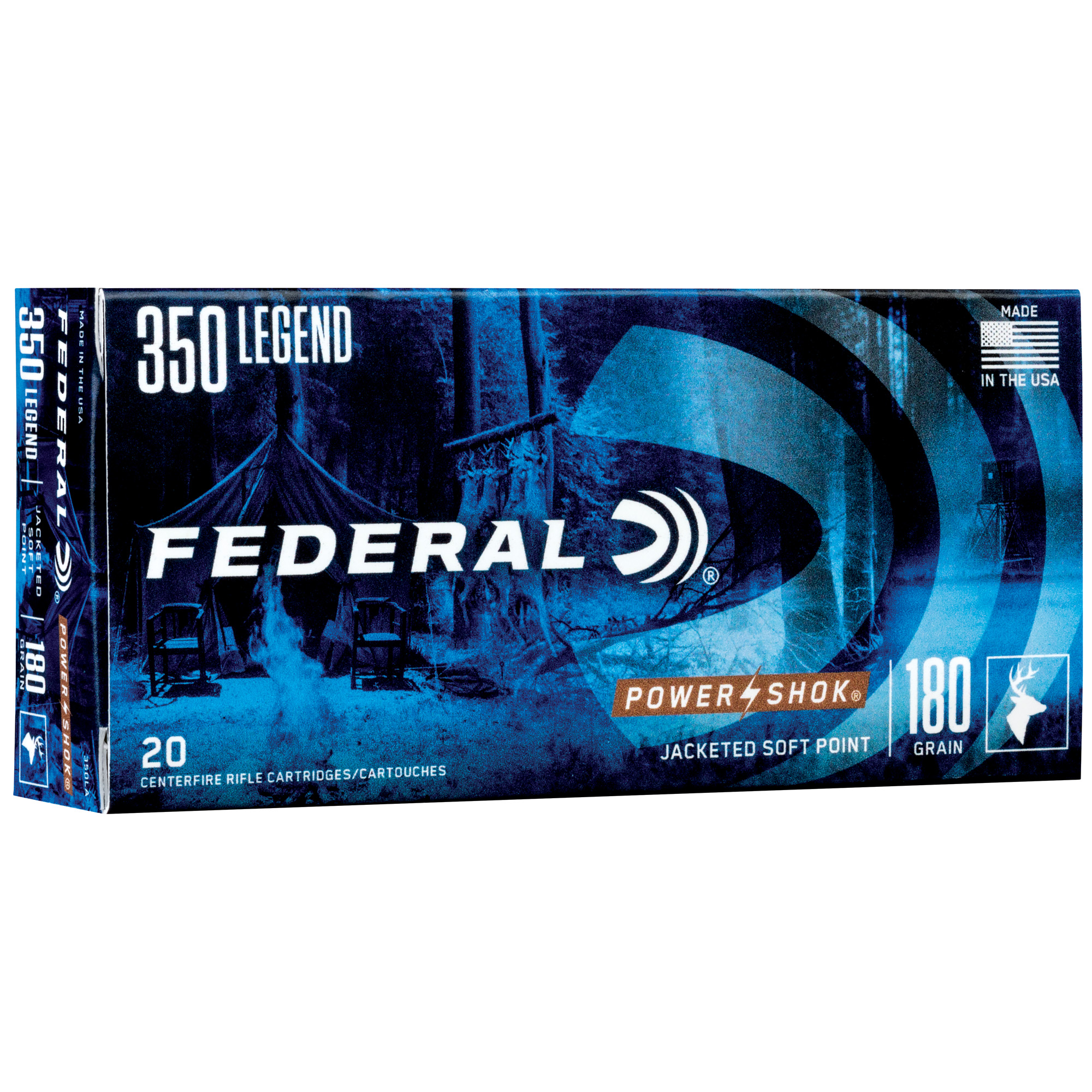 Federal PowerShok 350 Legend 180gr Soft Point – 20rd