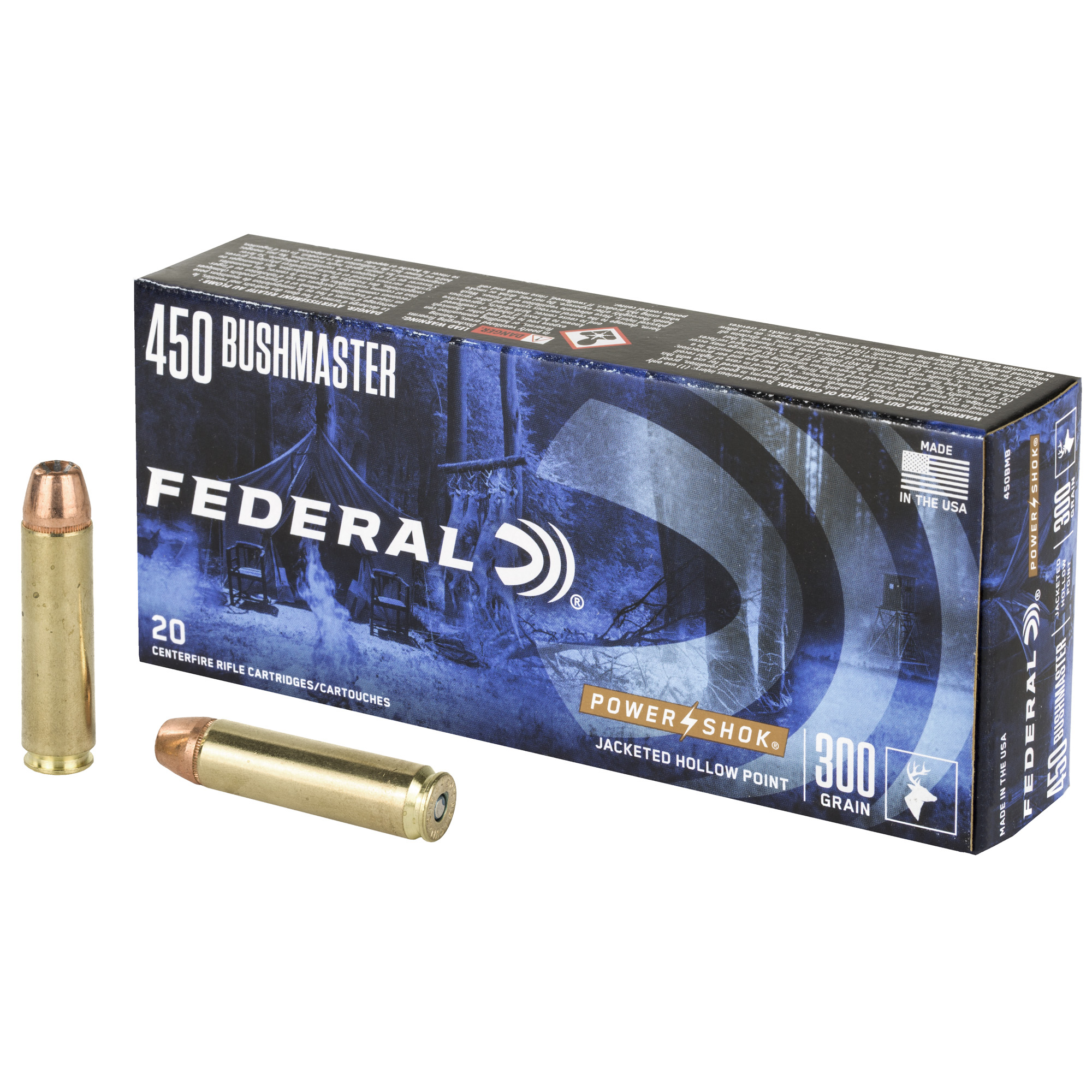 Federal PowerShok 450 Bushmaster 300gr Power Shok – 20rd