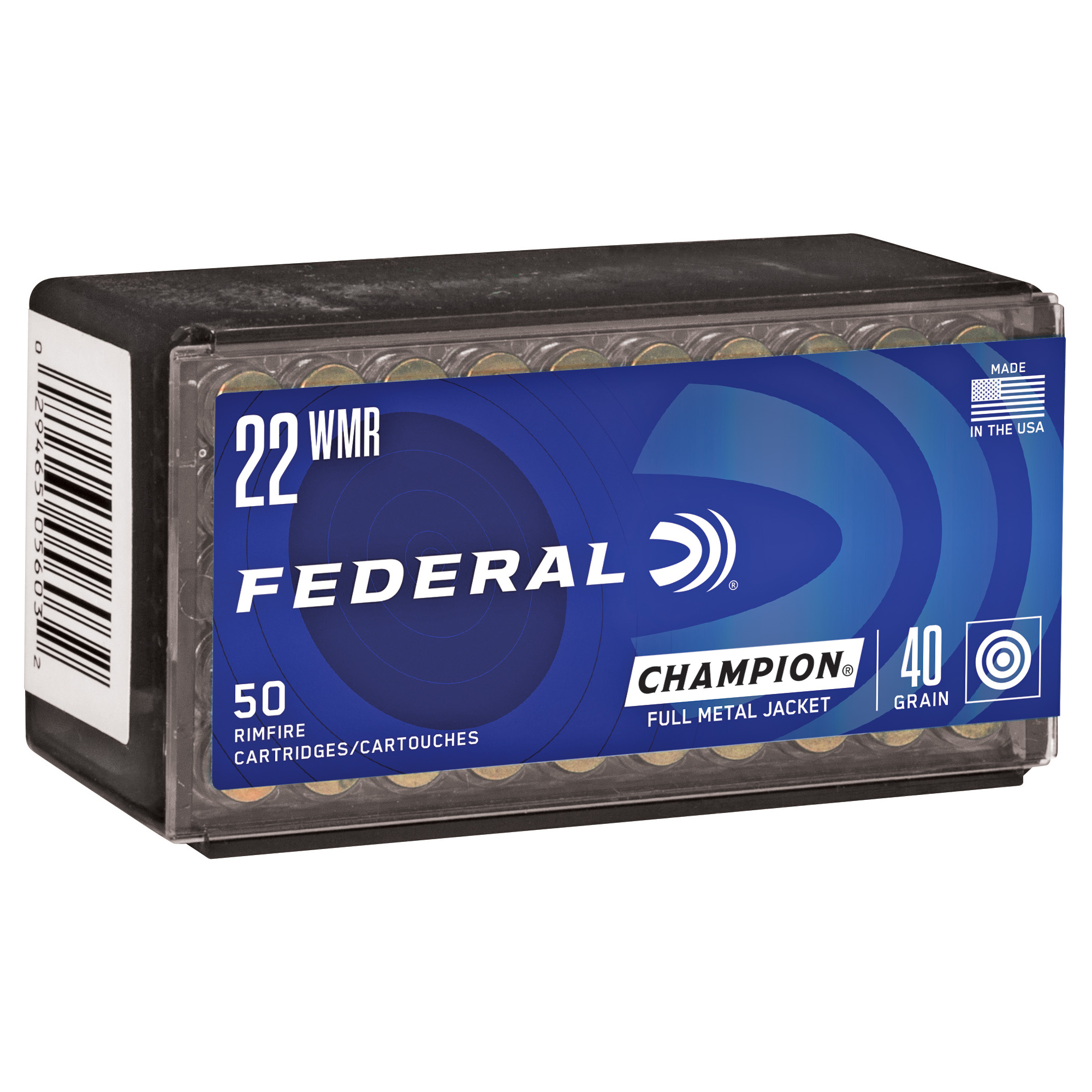 Federal Champion 22 WMR 40gr Full Metal Jacket – 50rd