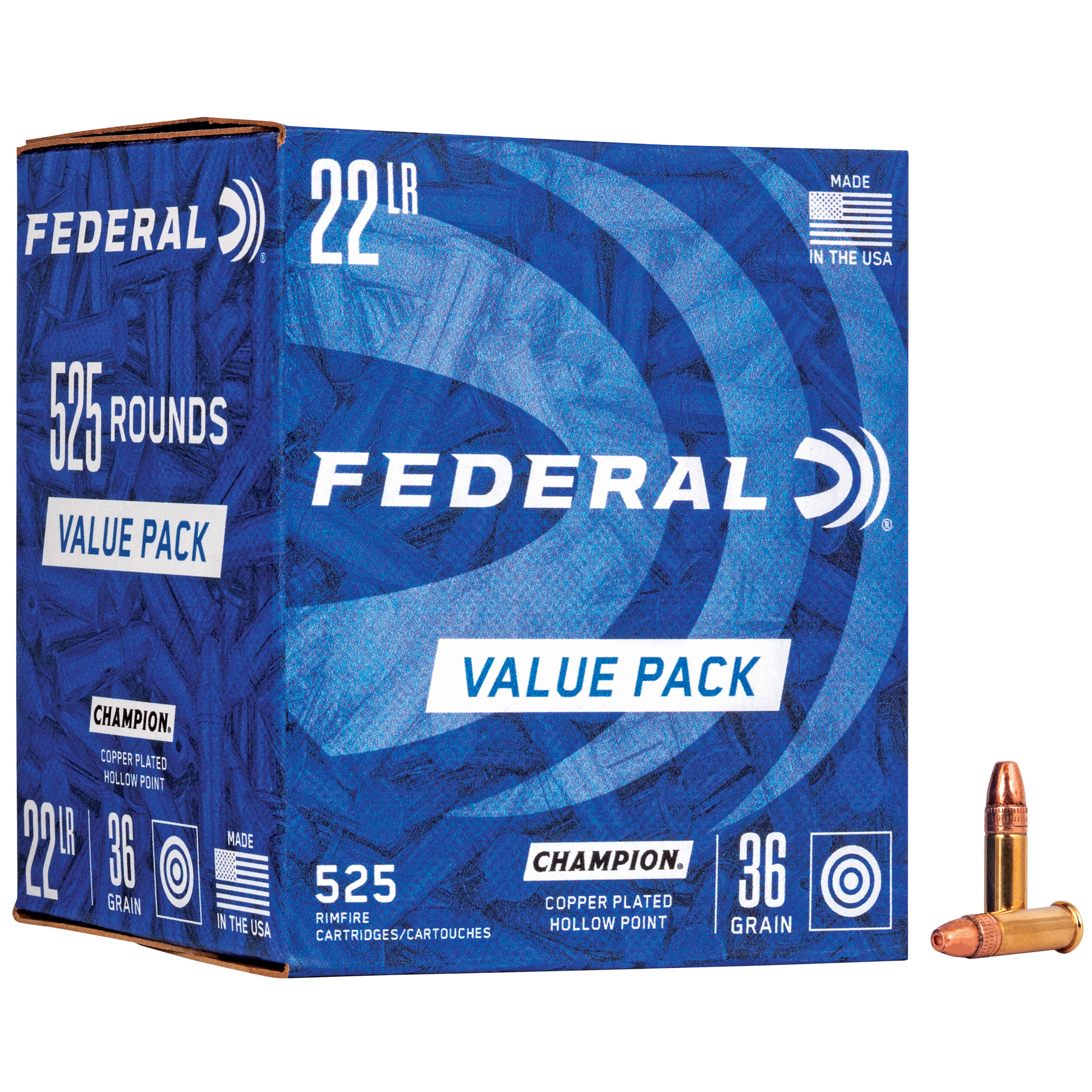 Federal Champion 22 LR 36gr Hollow Point – 525rd