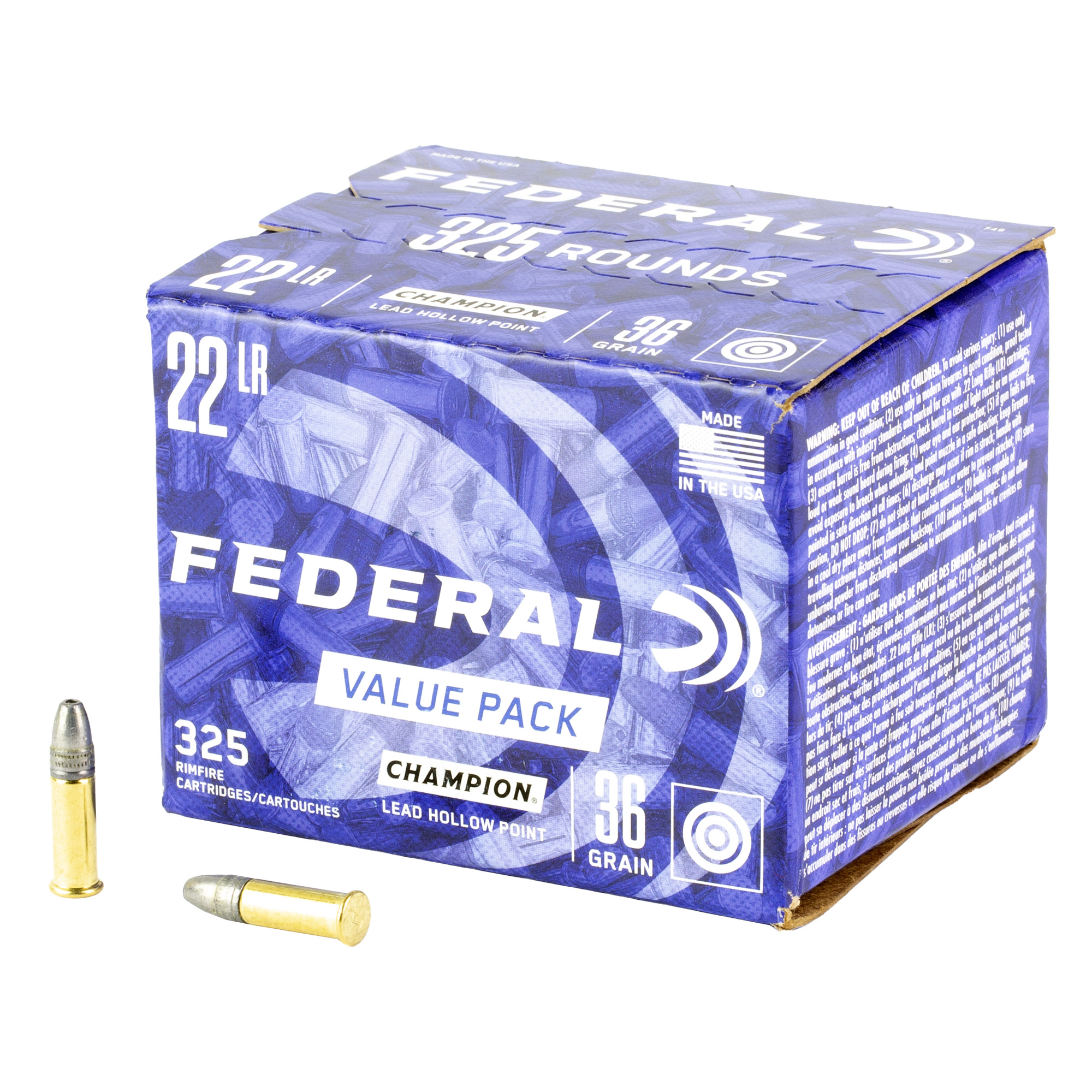 Federal Lead Hollow Point 22 LR 36gr – 325rd