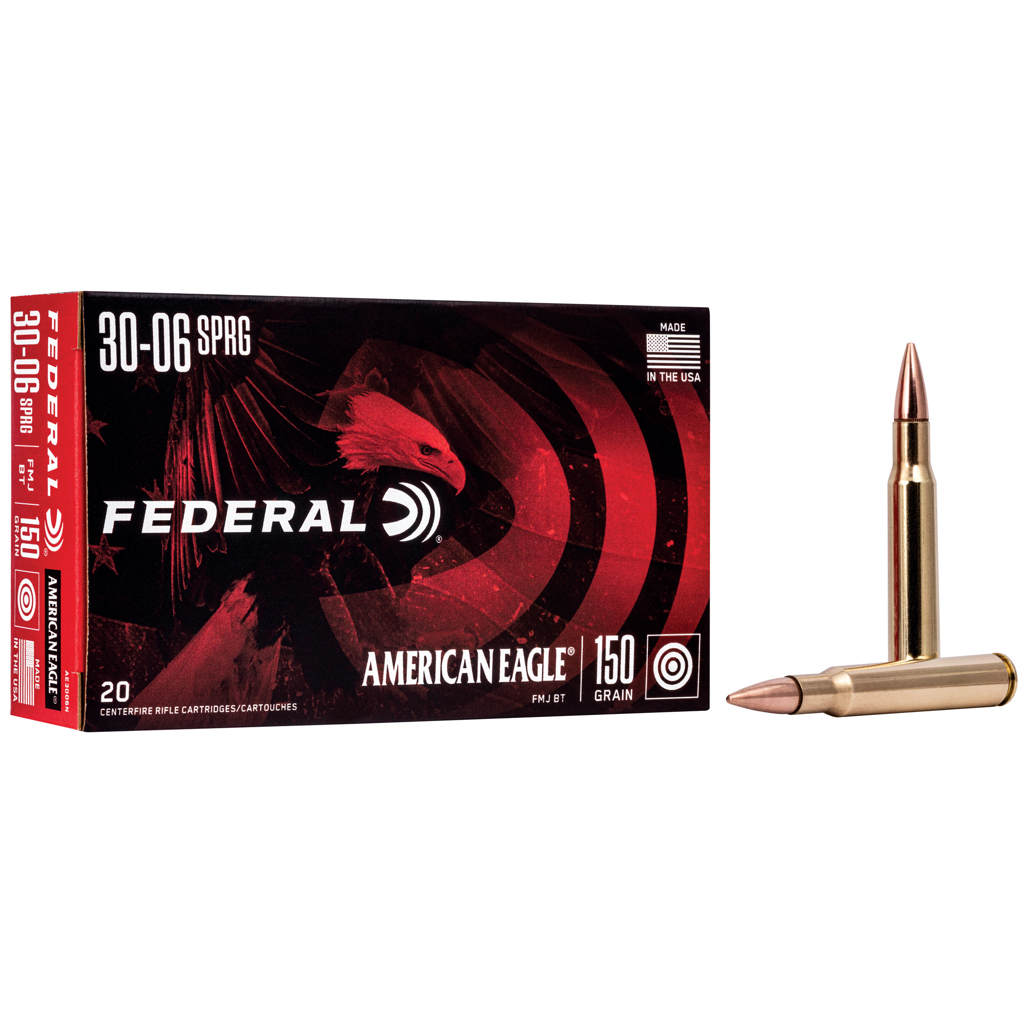 Federal American Eagle 30-06 Springfield 150gr Full Metal Jacket – 20rd