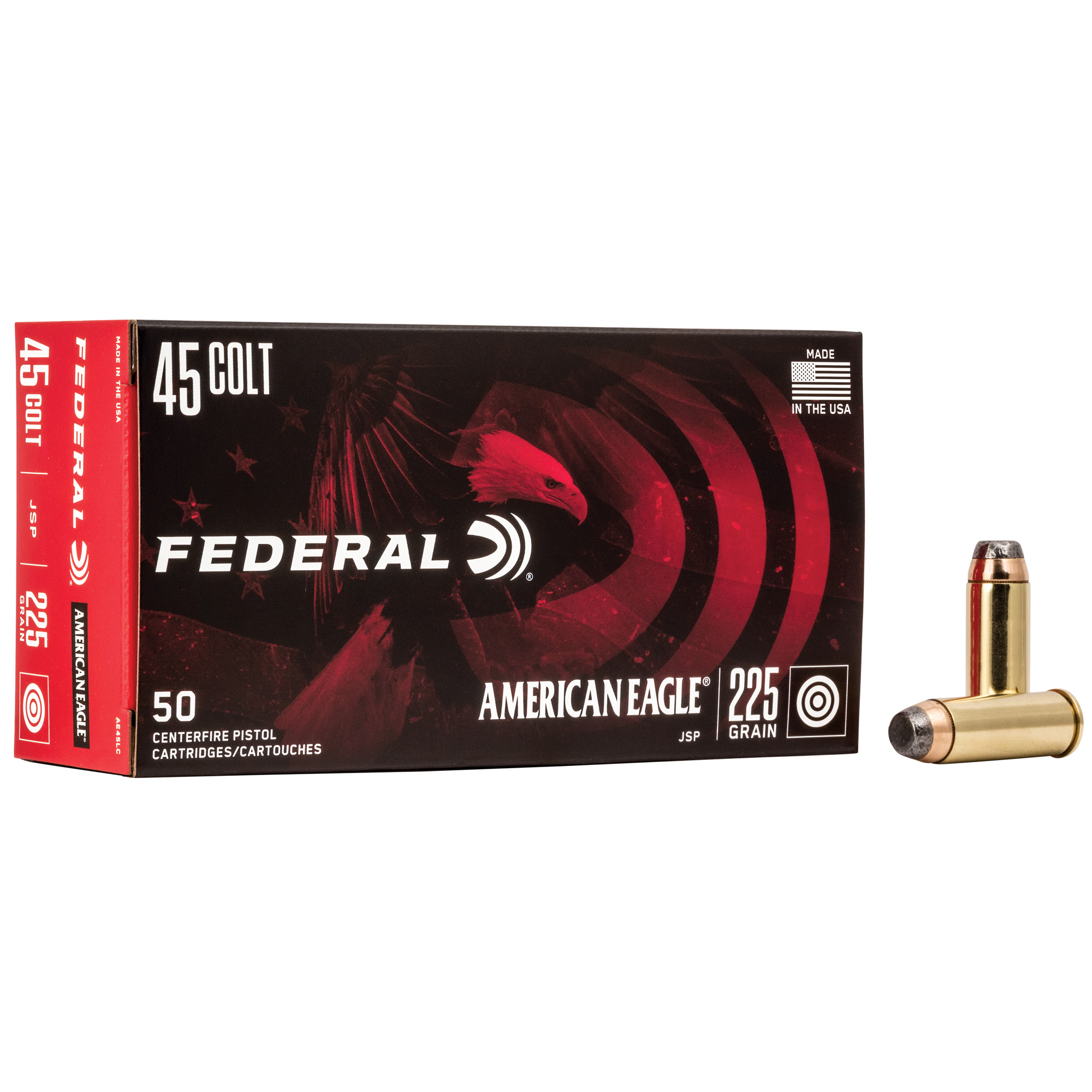 Federal American Eagle 45 Long Colt 225gr Jacketed Soft Point – 50rd