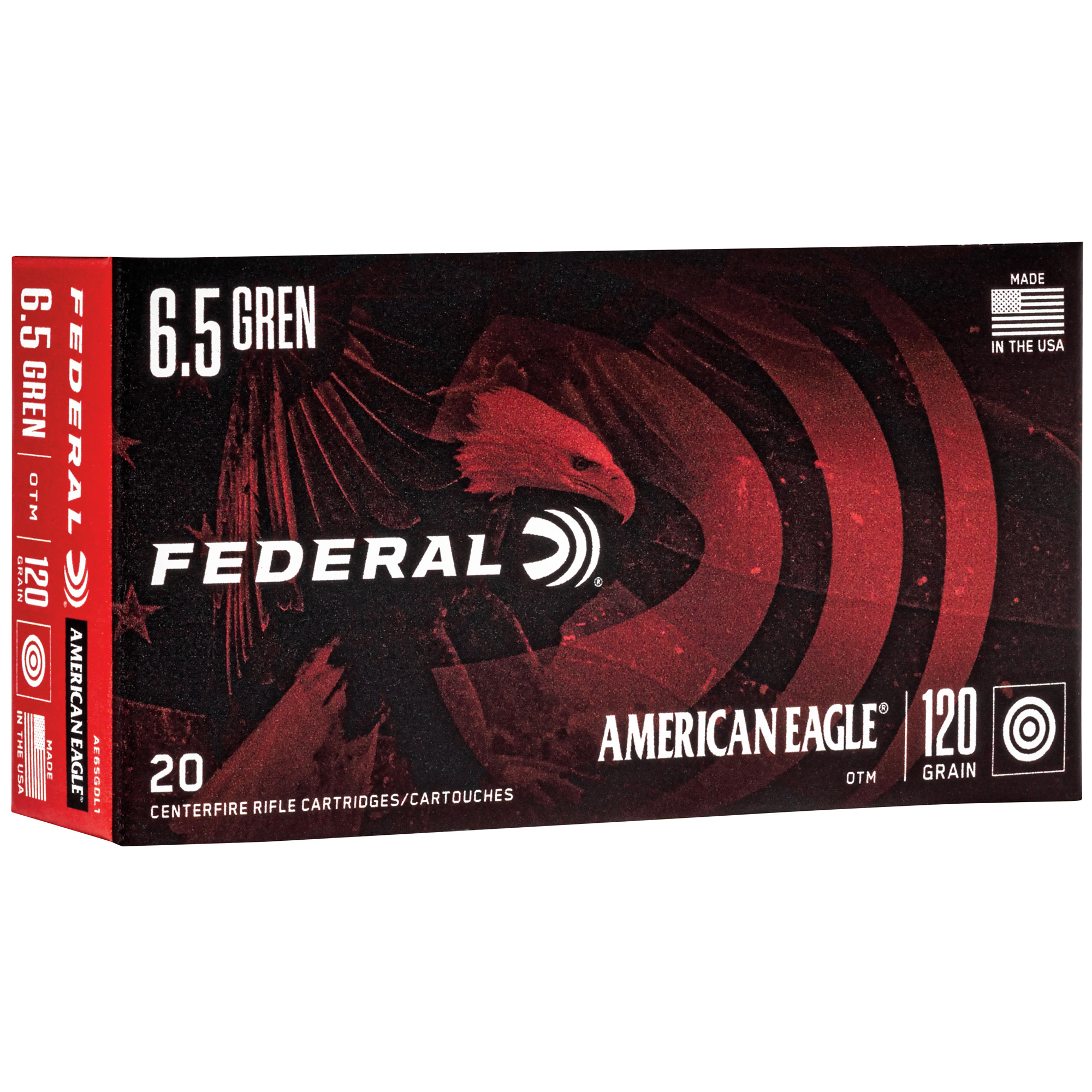 Federal American Eagle 6.5 Grendel 120gr Open Tip Match – 20rd