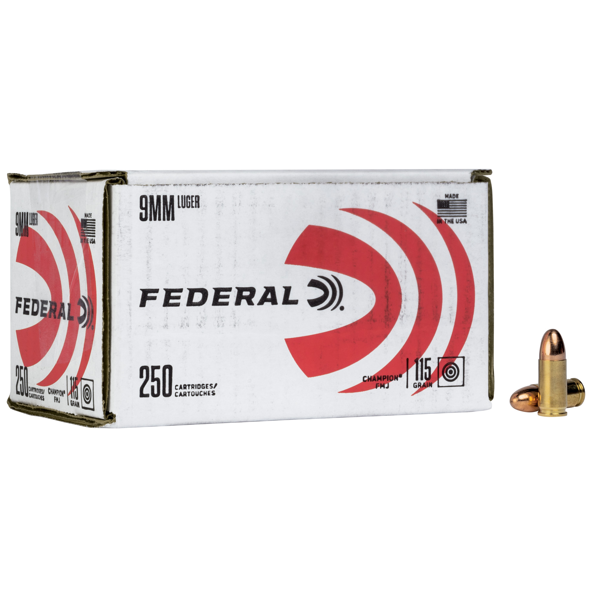 Federal Champion 9mm 115gr Full Metal Jacket – 250rd