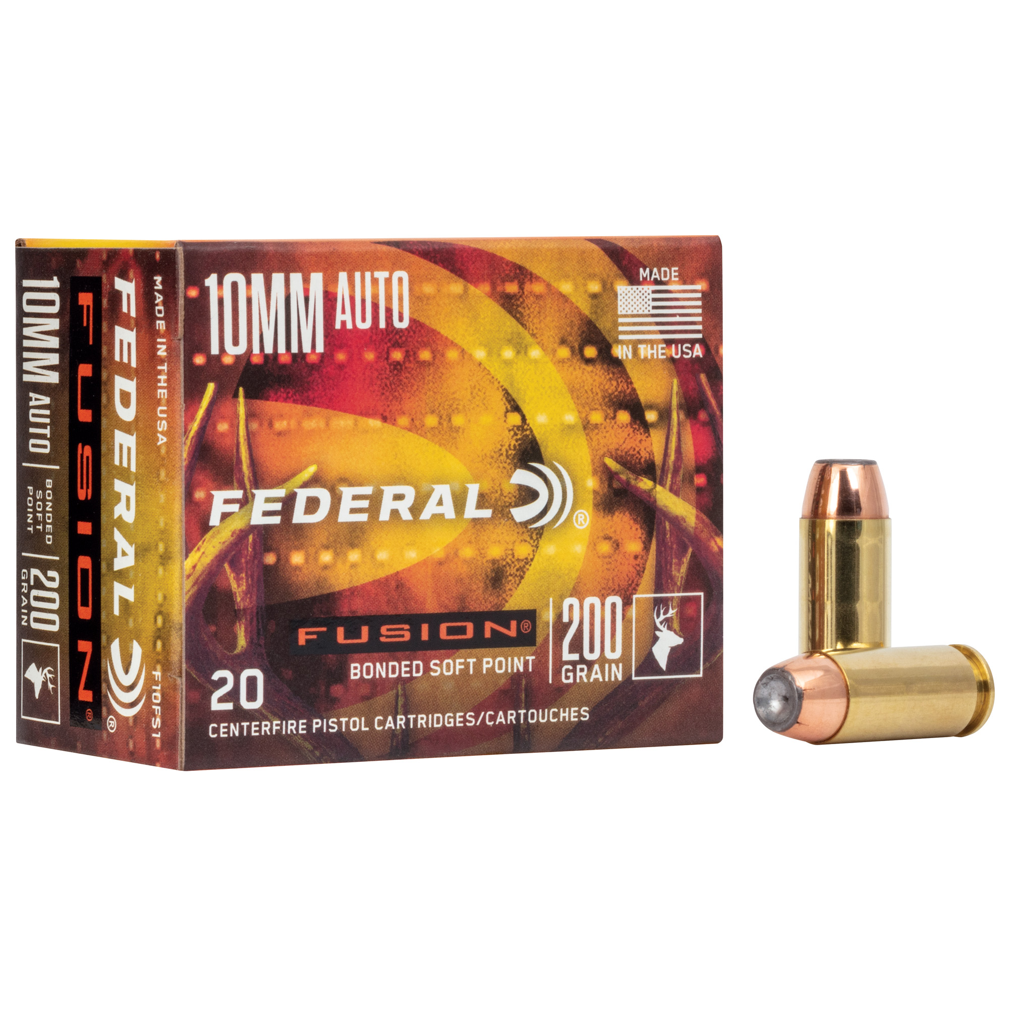 Federal Fusion 10mm 200gr Soft Point – 20rd