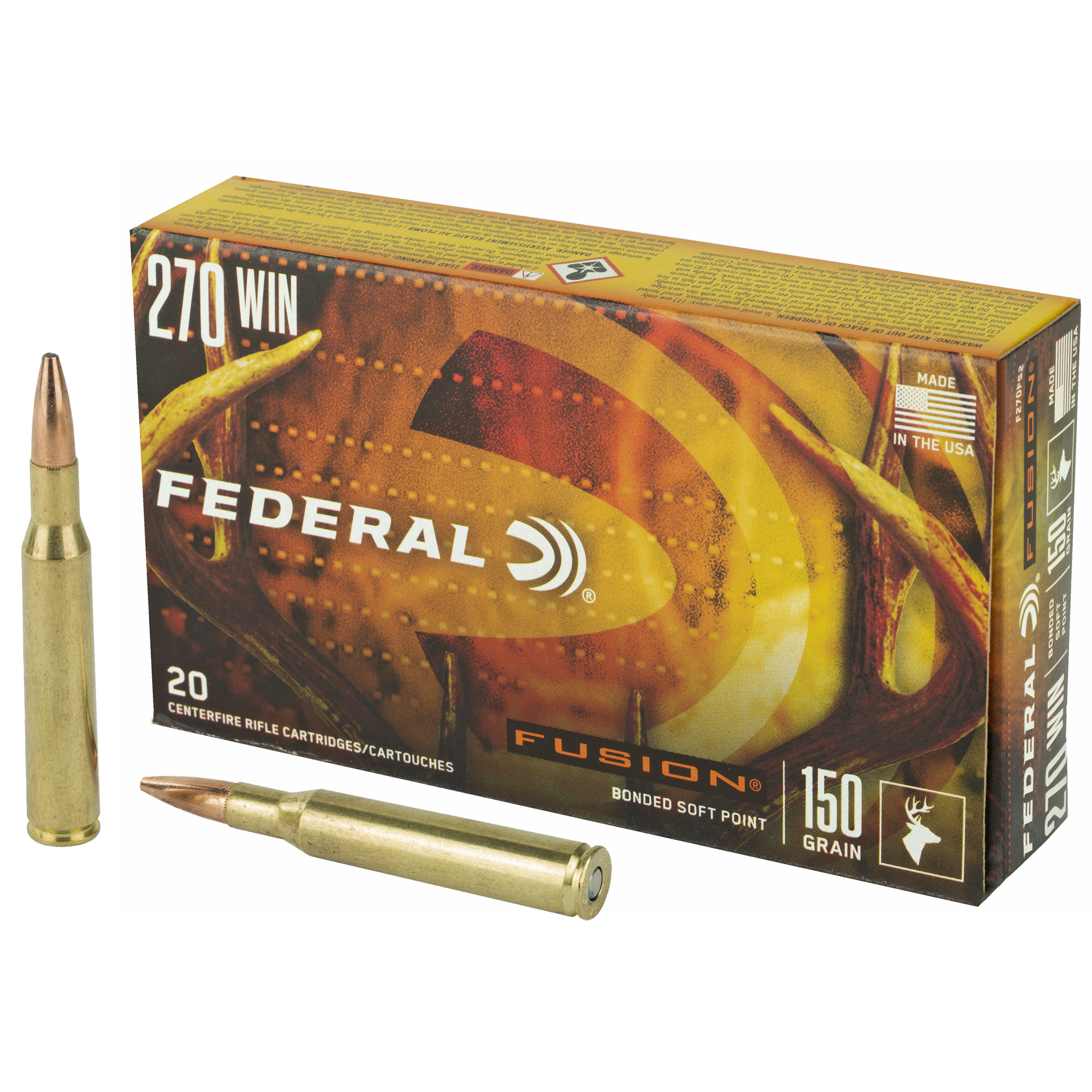 Federal Fusion 270 Winchester 150gr Boat Tail – 20rd