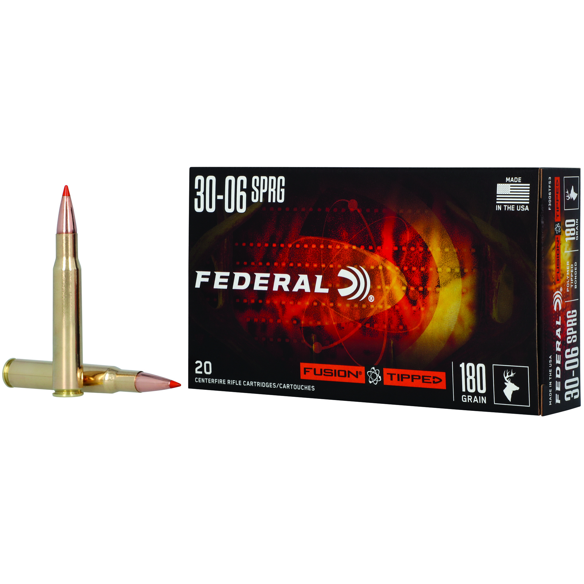 Federal Fusion 30-06 Springfield 180gr Polymer Tip – 20rd