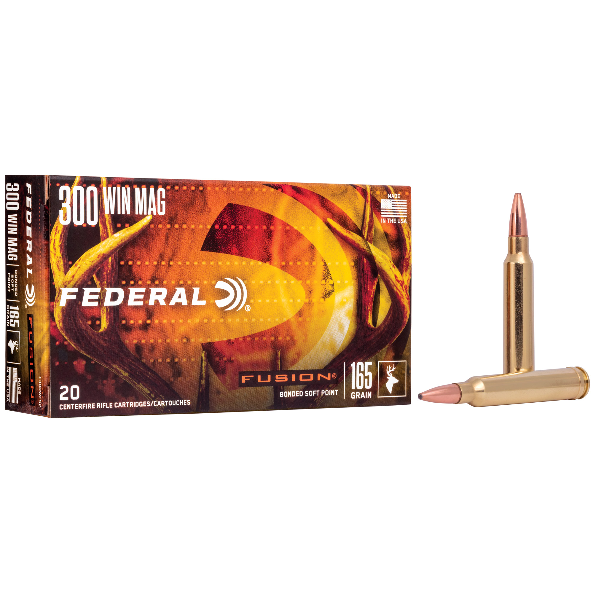 Federal Fusion 300 Winchester Magnum 165gr Boat Tail – 20rd