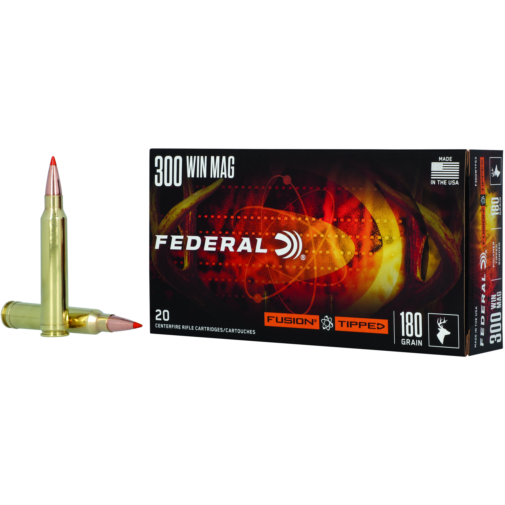 Federal Fusion 300 Winchester Magnum 180gr Polymer Tip – 20rd