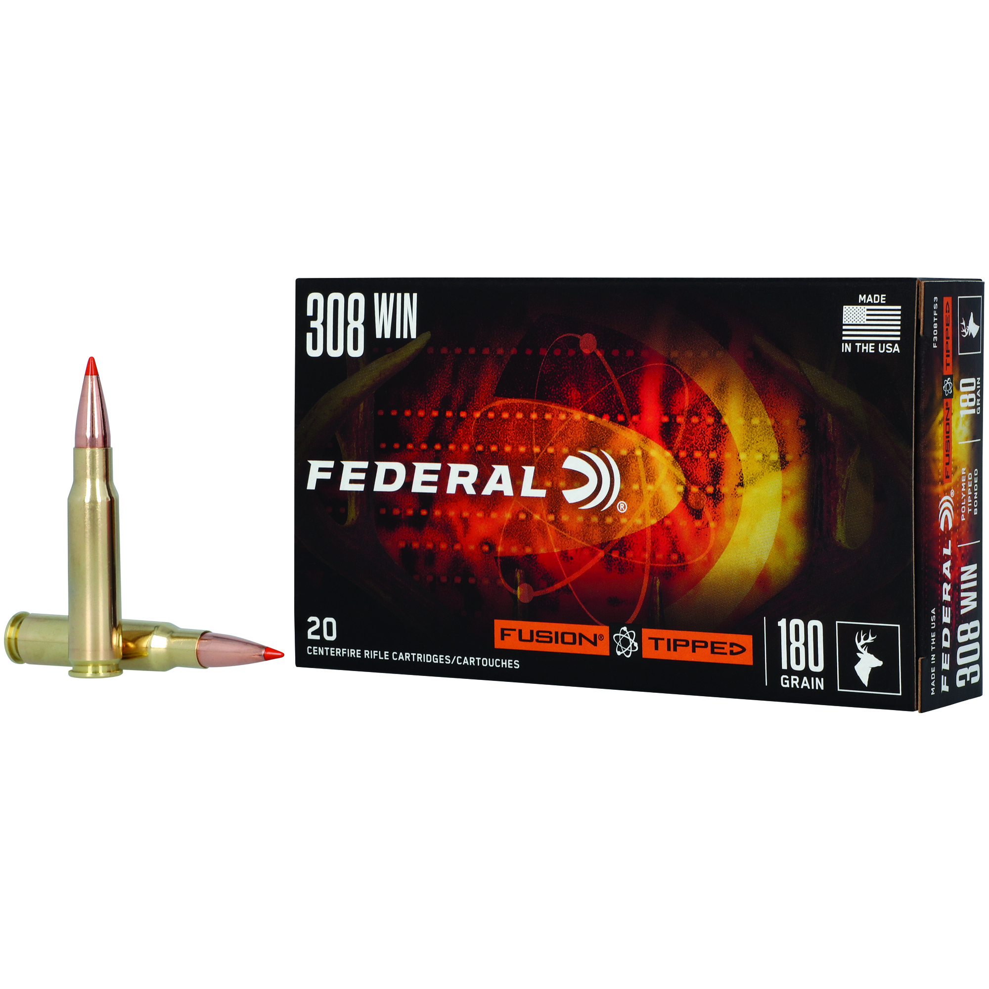 Federal Fusion 308 Winchester 180gr Polymer Tip – 20rd