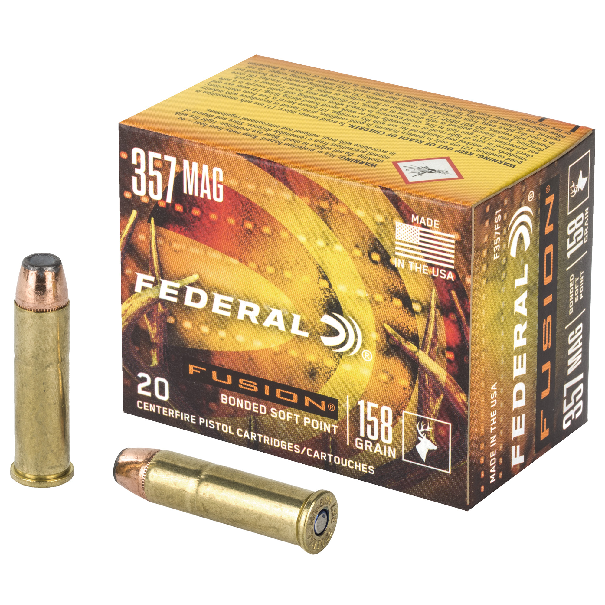 Federal Fusion 357 Magnum 158gr Hollow Point – 20rd