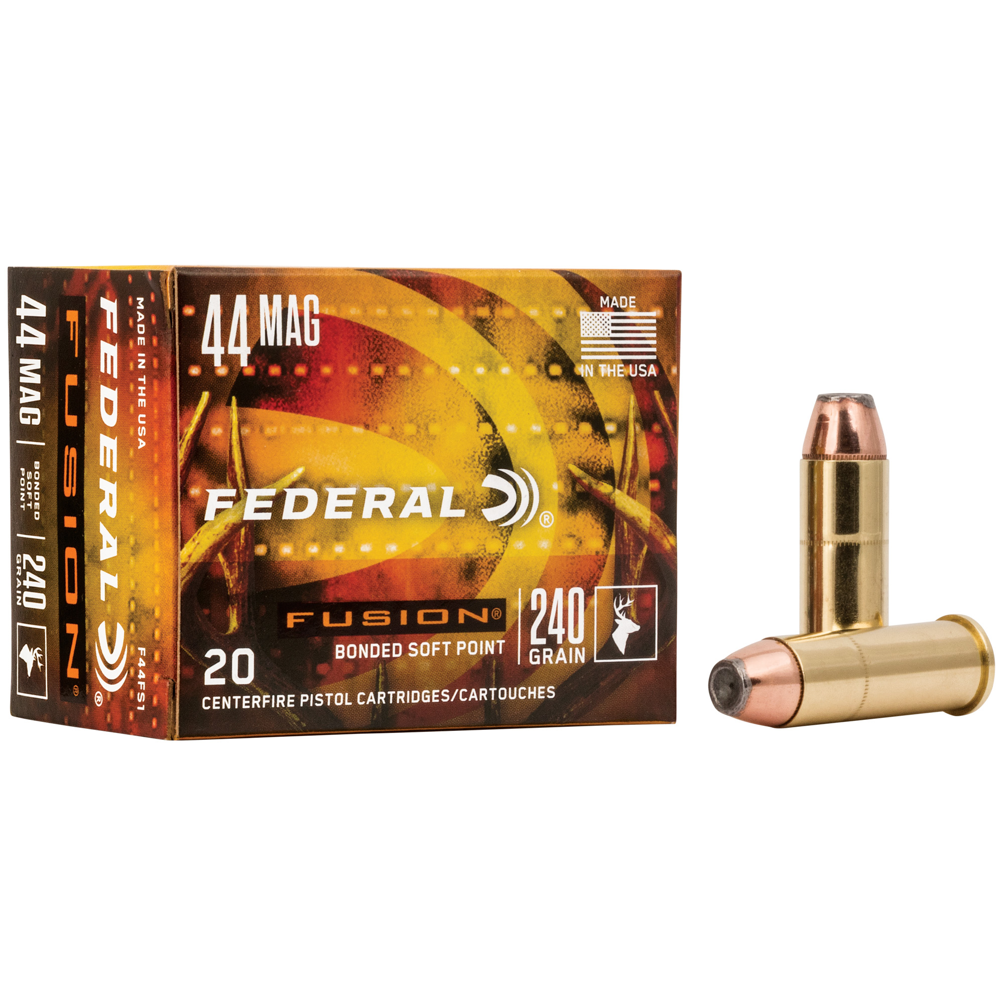 Federal Fusion 44 Magnum 240gr Hollow Point – 20rd