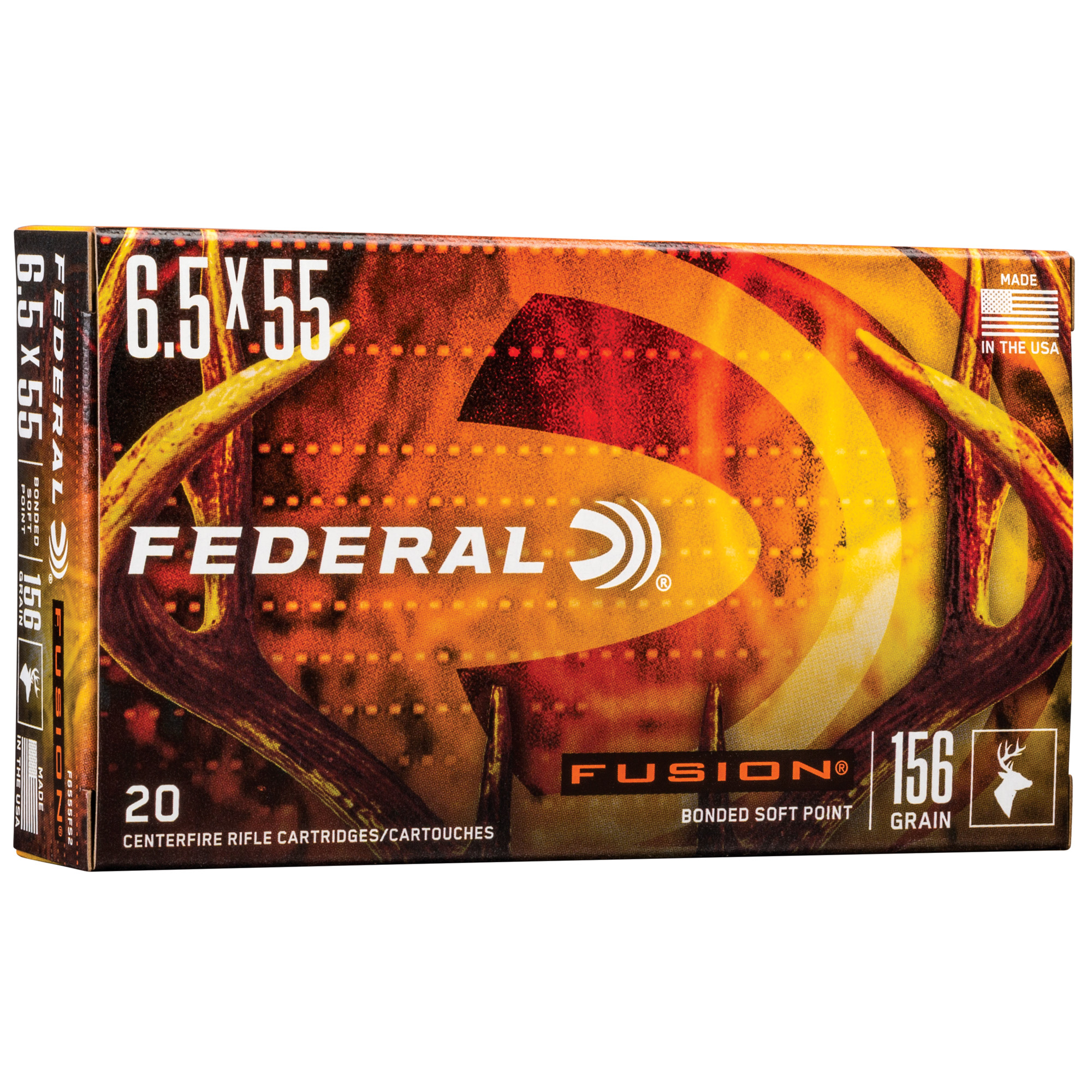 Federal Fusion 6.5X55 Swedish 156gr Soft Point – 20rd