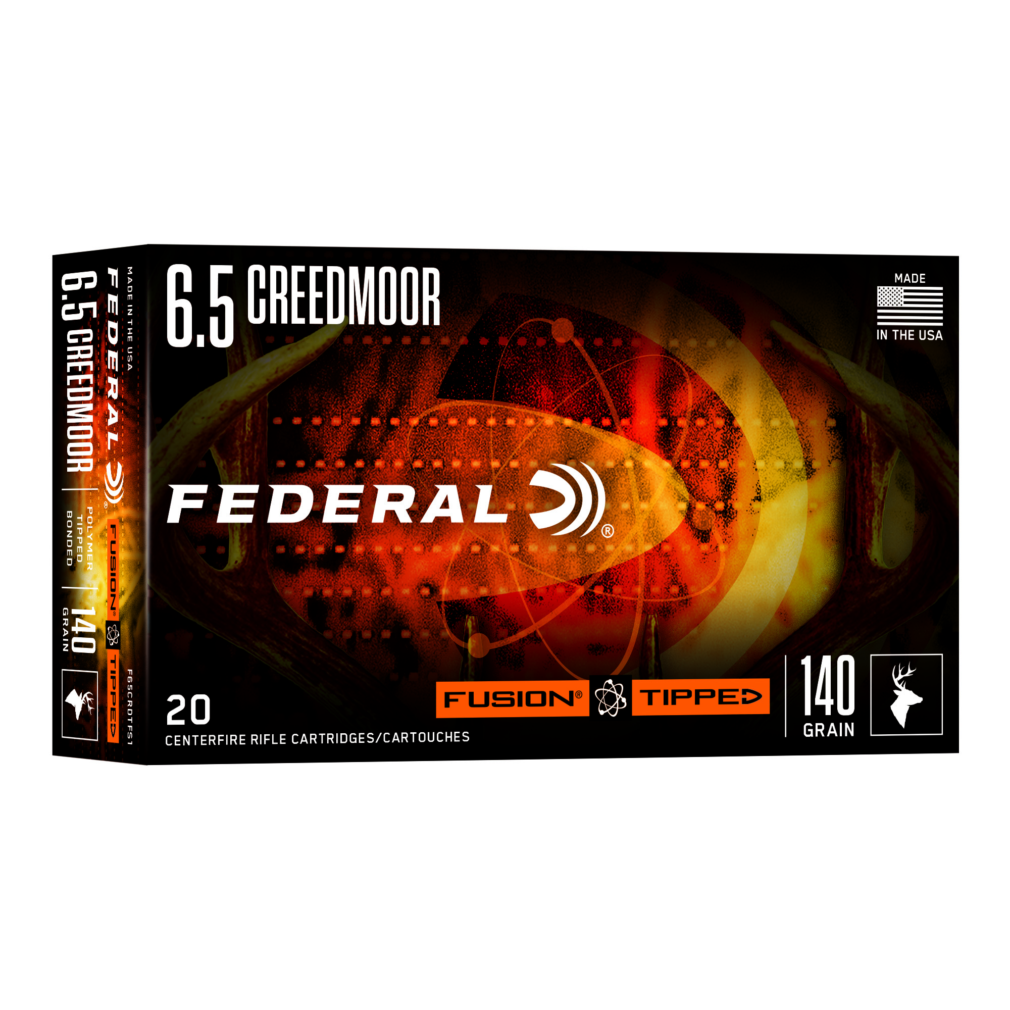 Federal Fusion 6.5 Creedmoor 140gr Polymer Tip – 20rd