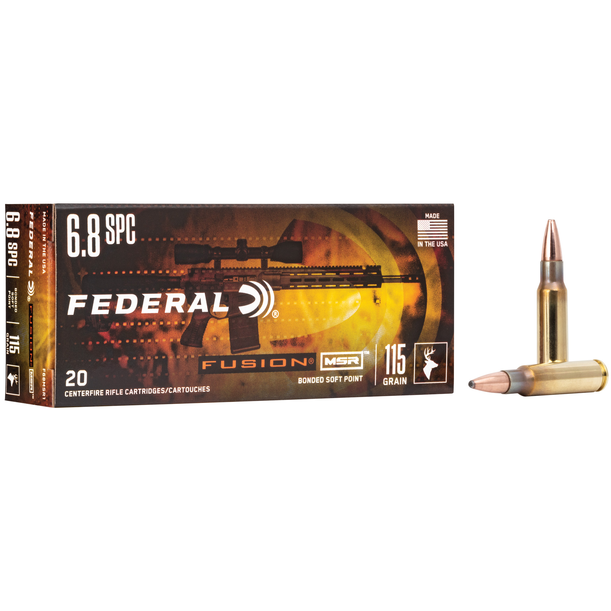 Federal Fusion 6.8 SPC 115gr Soft Point – 20rd