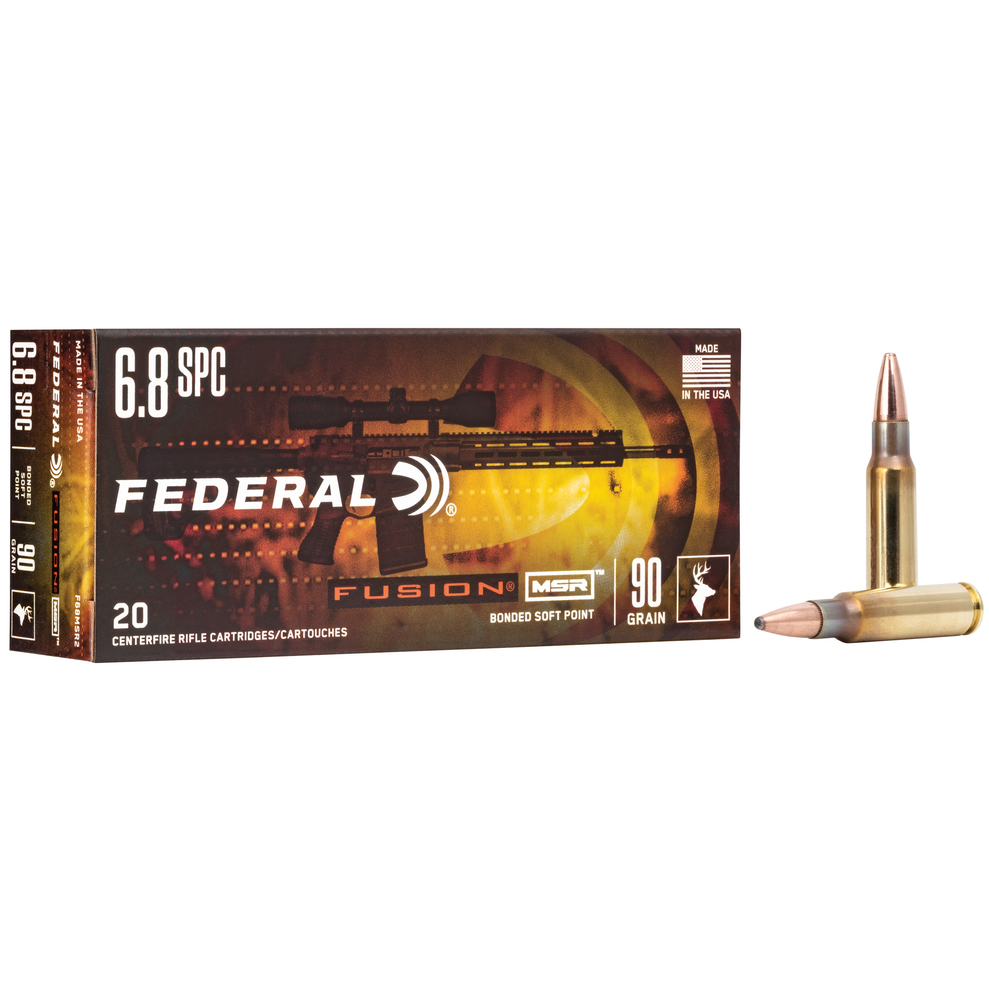 Federal Fusion 6.8 SPC 90gr Soft Point – 20rd