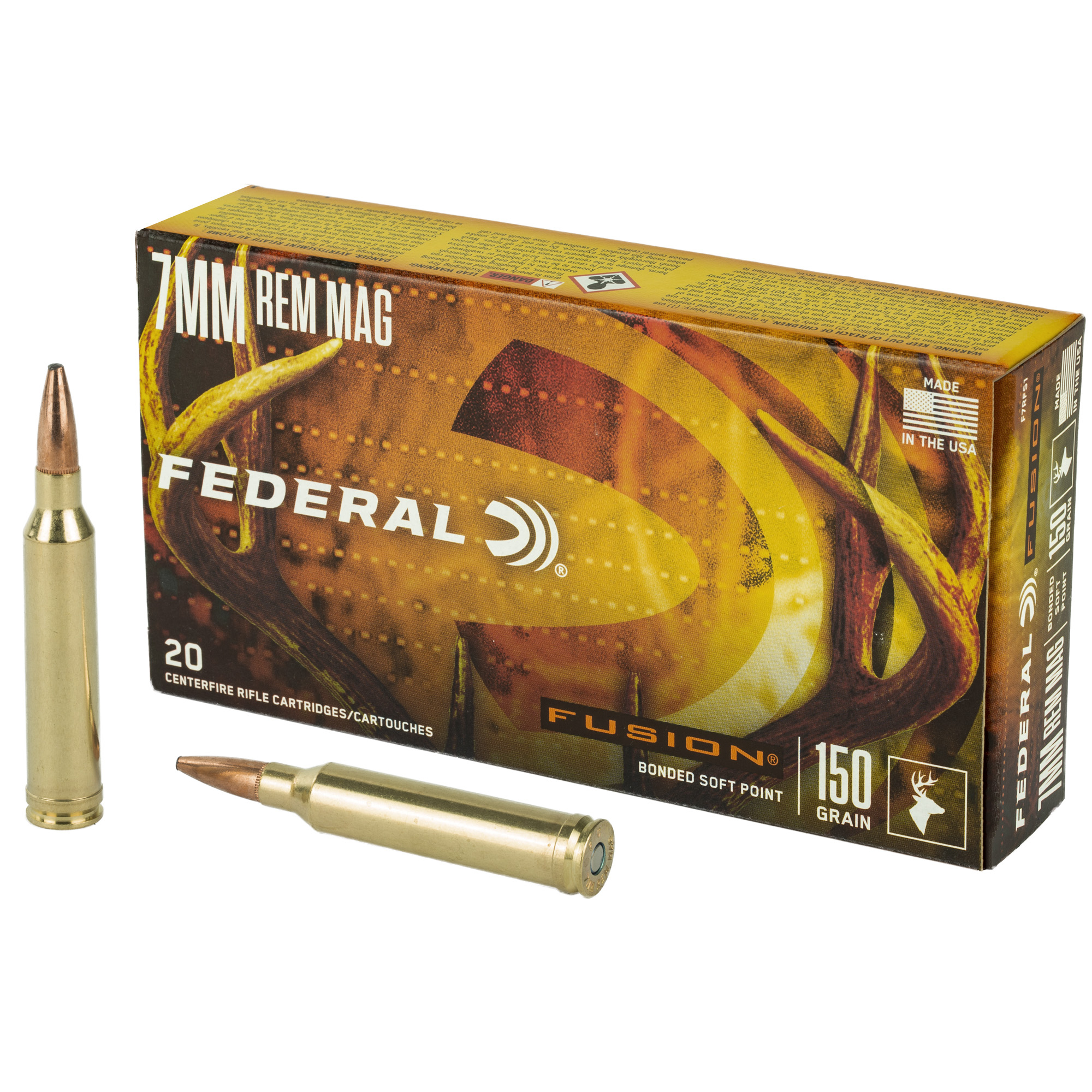 Federal Fusion 7mm Remington 150gr Boat Tail – 20rd