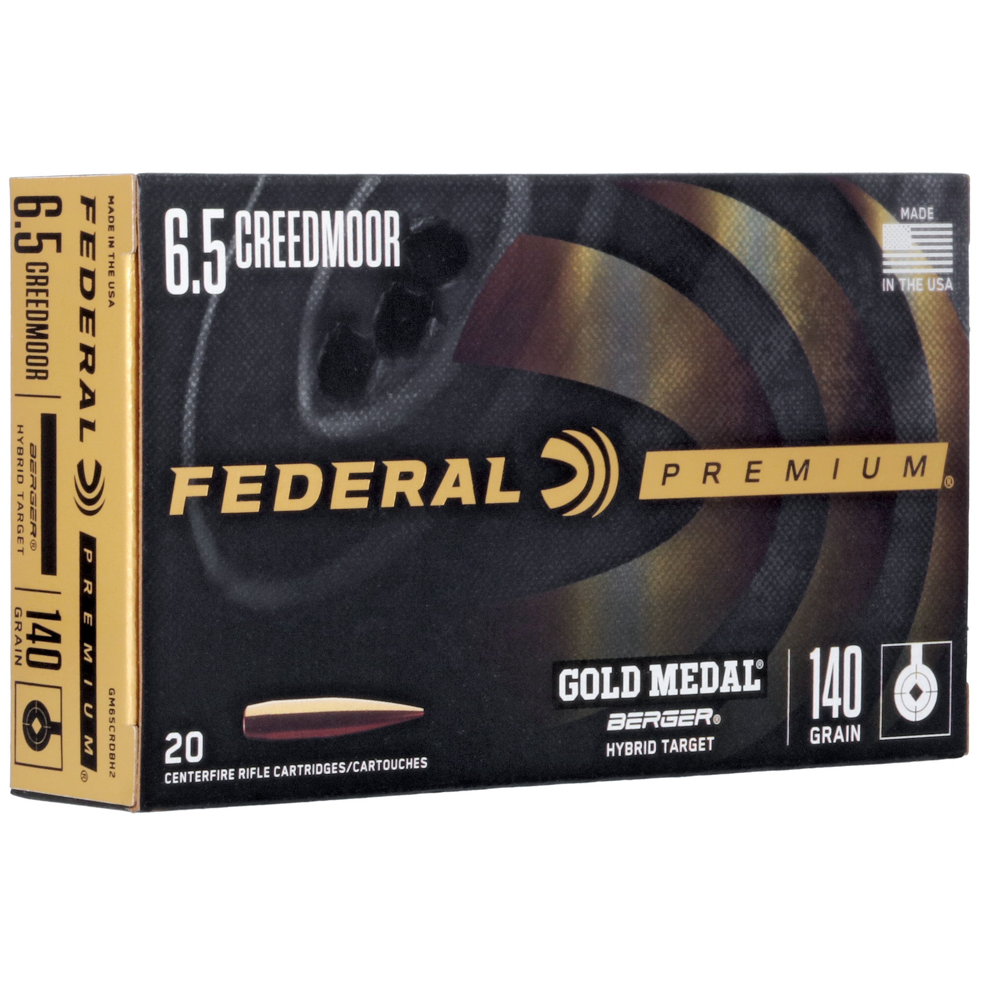 Federal Gold Medal 6.5 Creedmoor 140gr Berger – 20rd